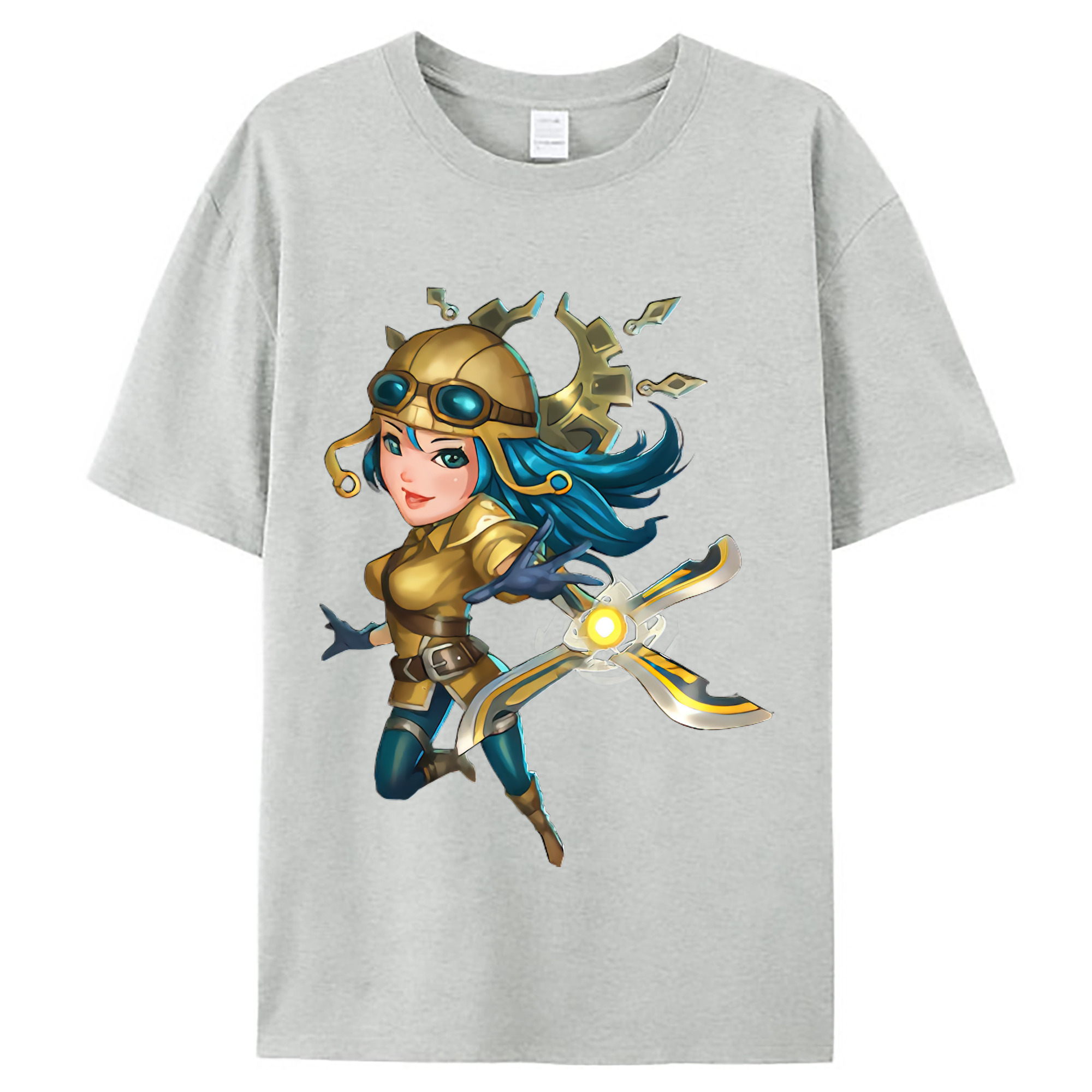 （画像用） リーグ・オブ・レジェンド League of Legends LOL レディースカジュアルプリントTシャツ（綿100％）