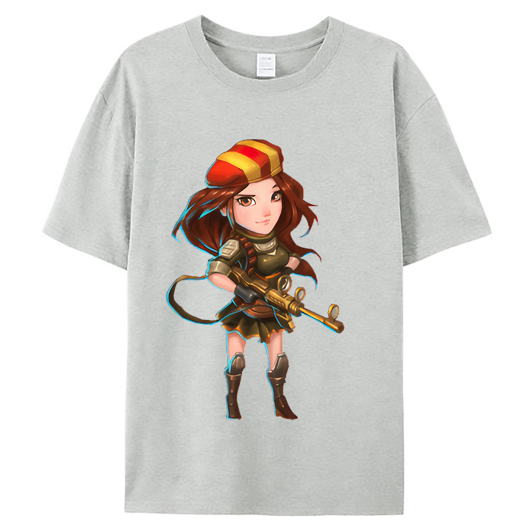 （画像用） リーグ・オブ・レジェンド League of Legends LOL レディースカジュアルプリントTシャツ（綿100％）