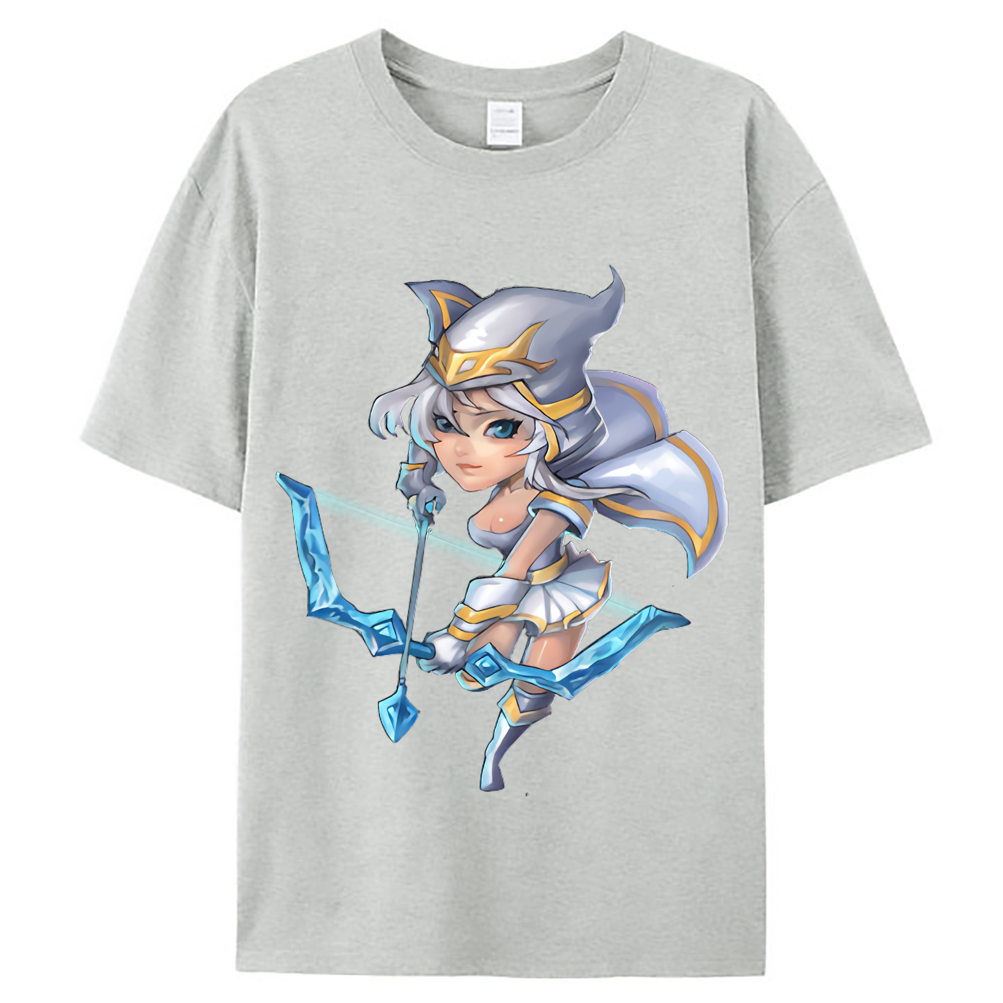 （画像用） リーグ・オブ・レジェンド League of Legends LOL レディースカジュアルプリントTシャツ（綿100％）