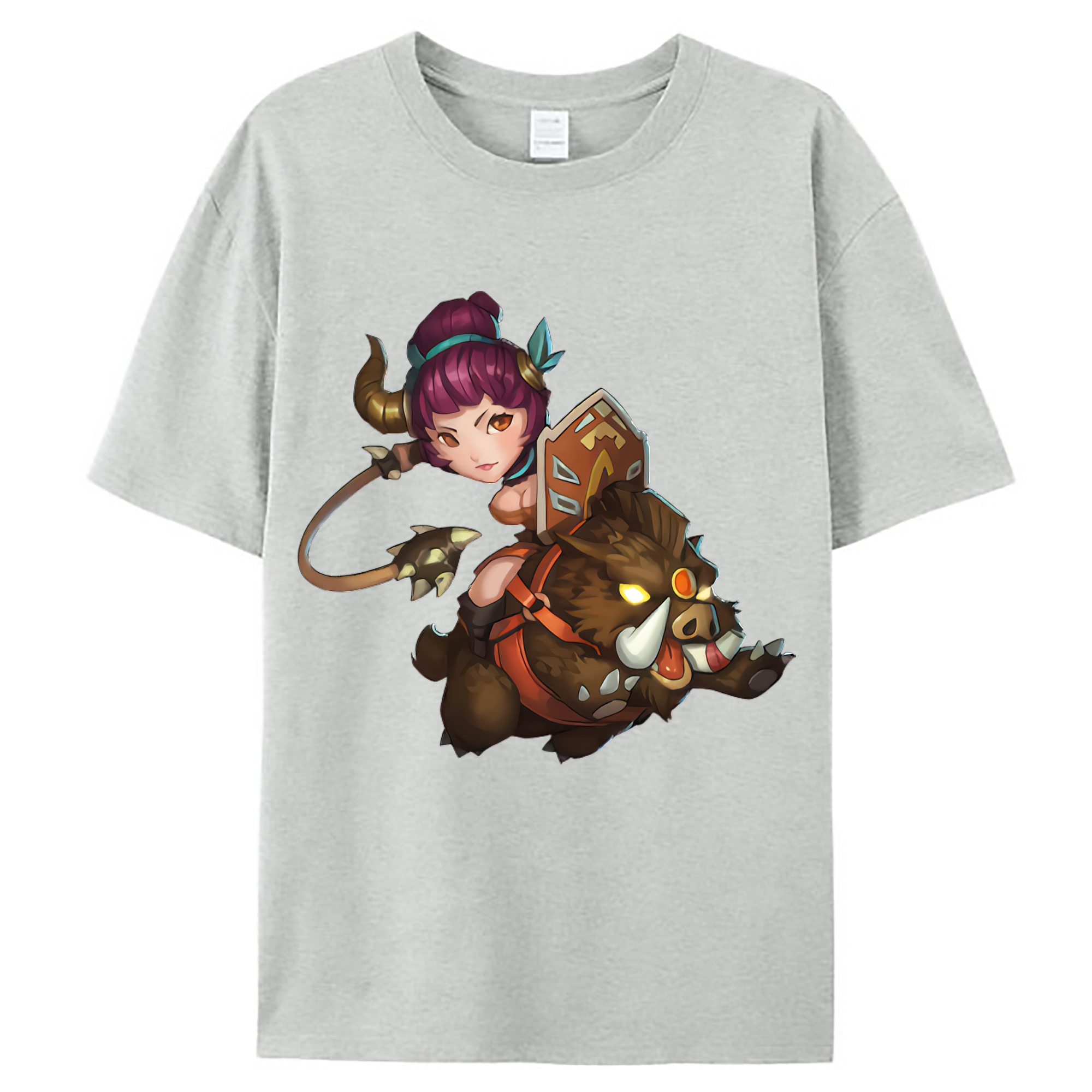 （画像用） リーグ・オブ・レジェンド League of Legends LOL レディースカジュアルプリントTシャツ（綿100％）