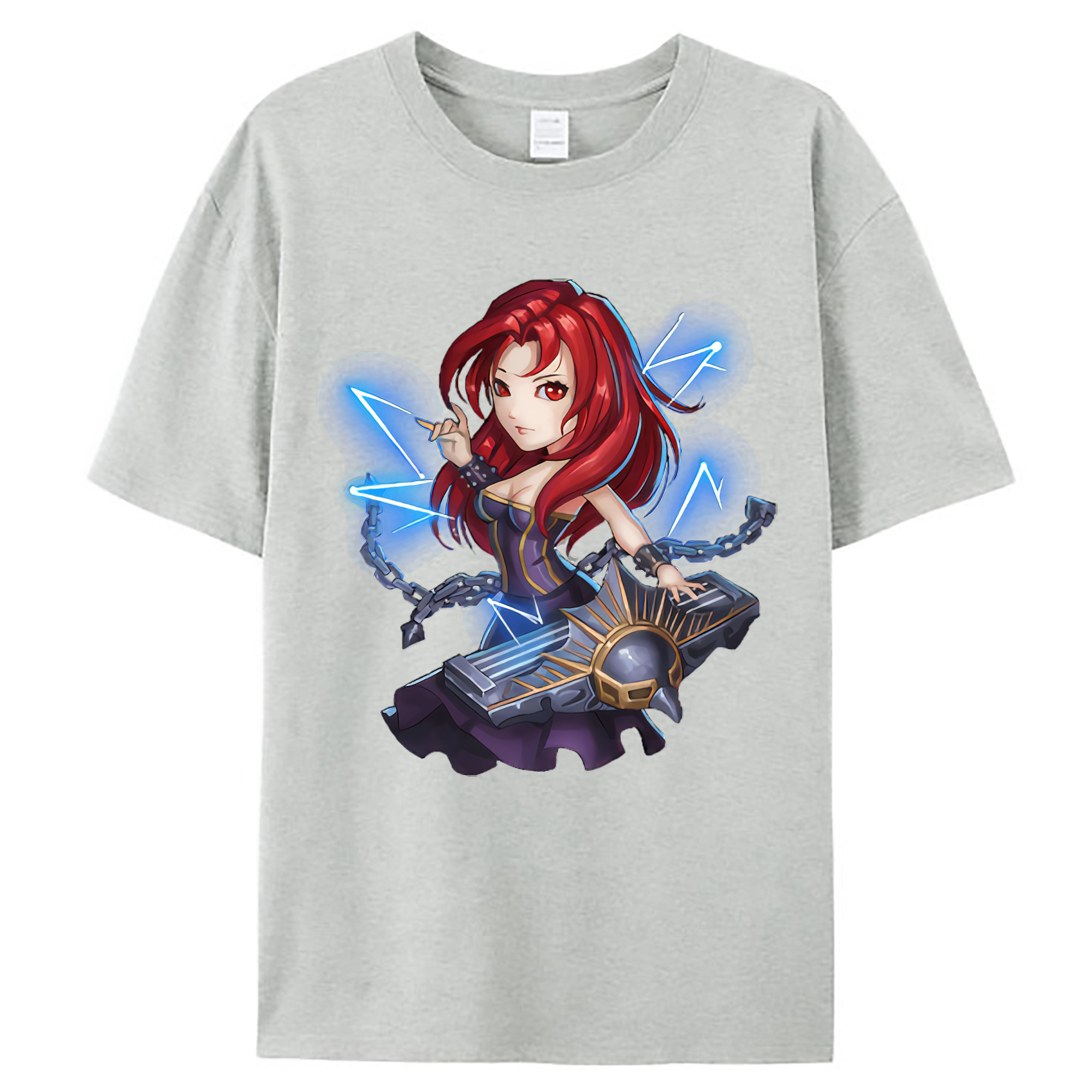 （画像用） リーグ・オブ・レジェンド League of Legends LOL レディースカジュアルプリントTシャツ（綿100％）