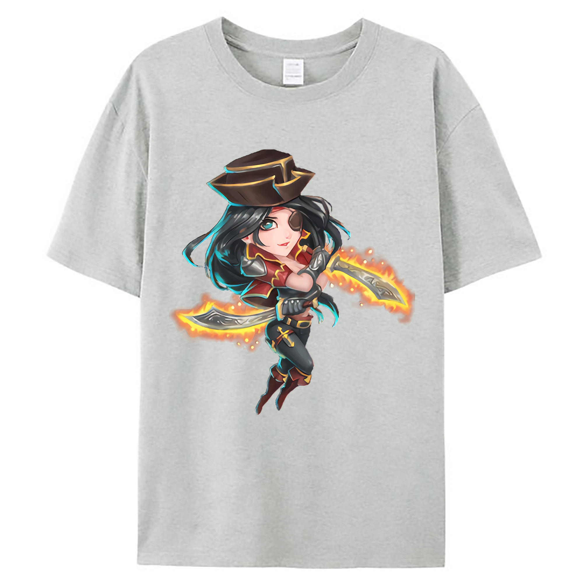 （画像用） リーグ・オブ・レジェンド League of Legends LOL レディースカジュアルプリントTシャツ（綿100％）