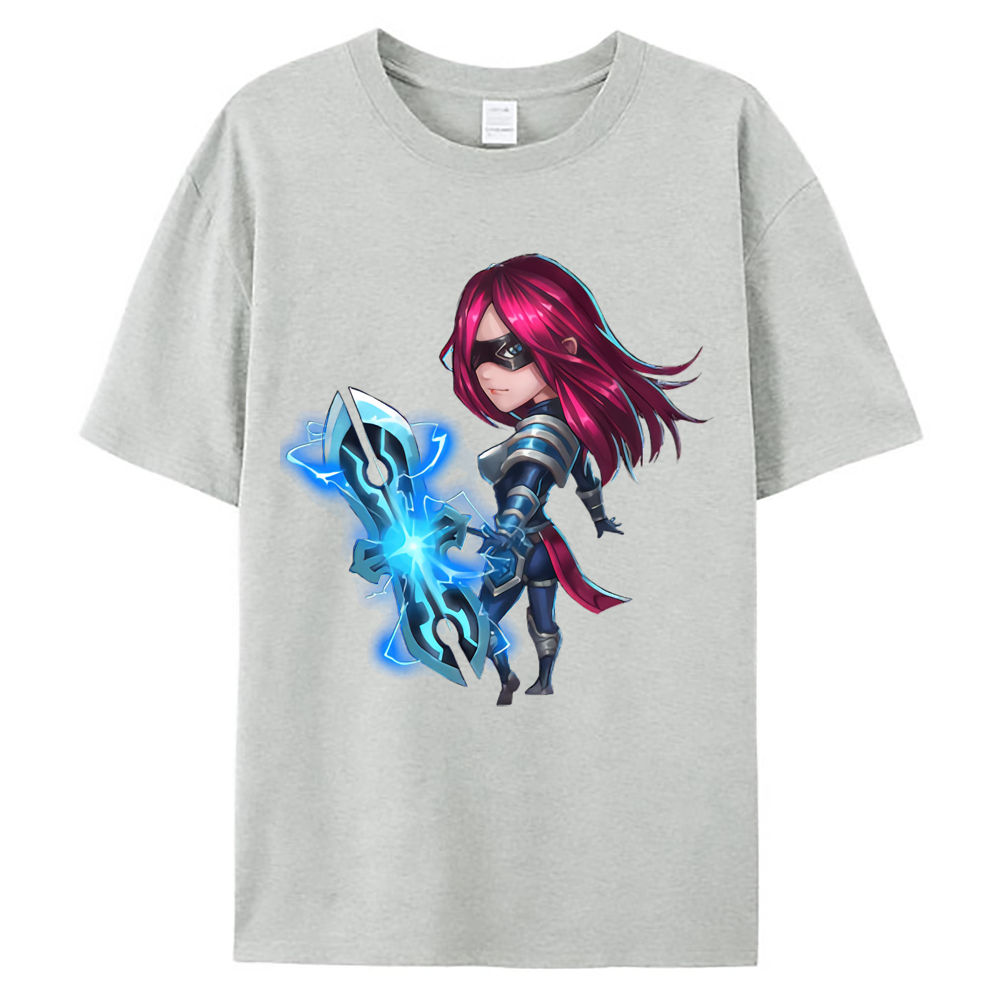 （画像用） リーグ・オブ・レジェンド League of Legends LOL レディースカジュアルプリントTシャツ（綿100％）
