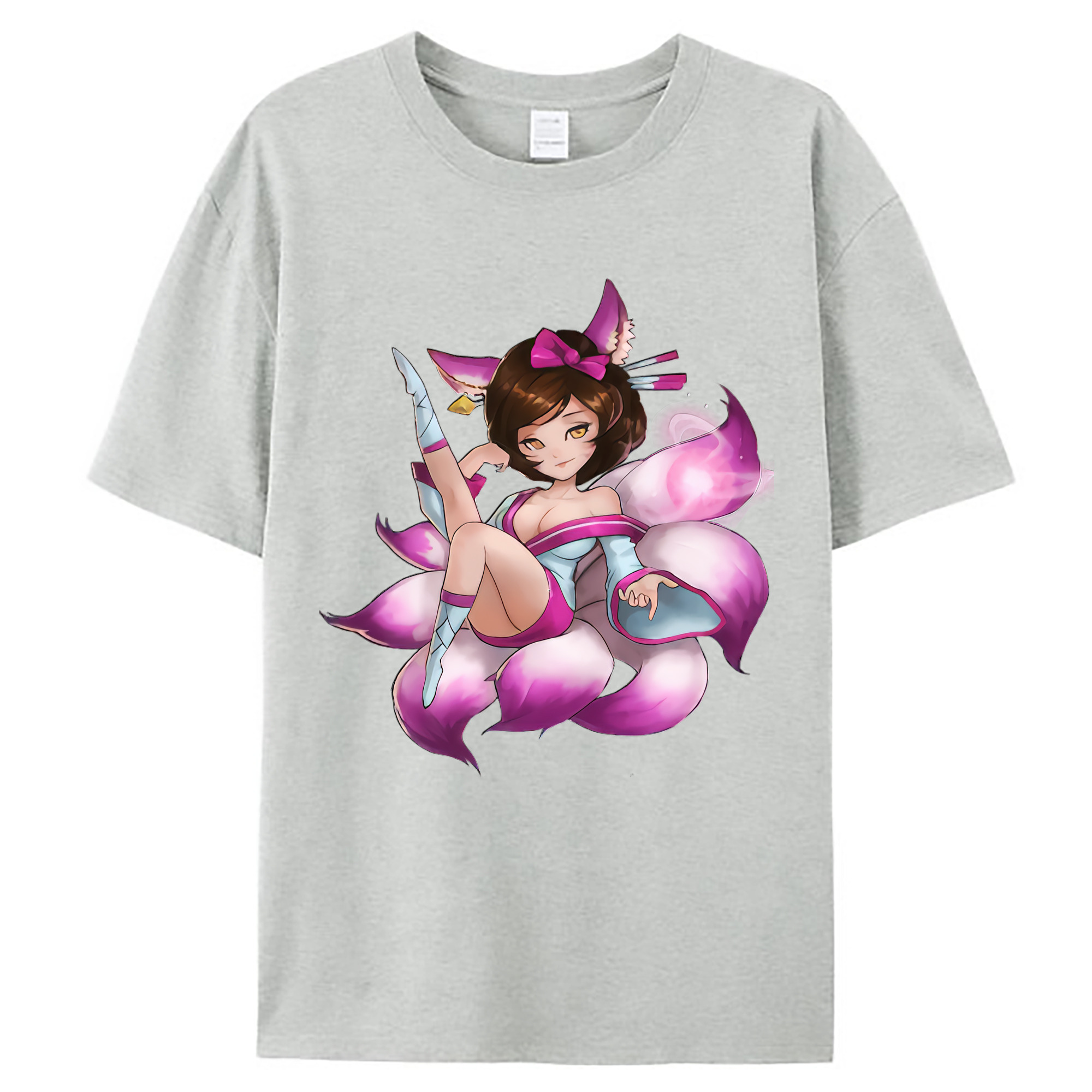 （画像用） リーグ・オブ・レジェンド League of Legends LOL レディースカジュアルプリントTシャツ（綿100％）