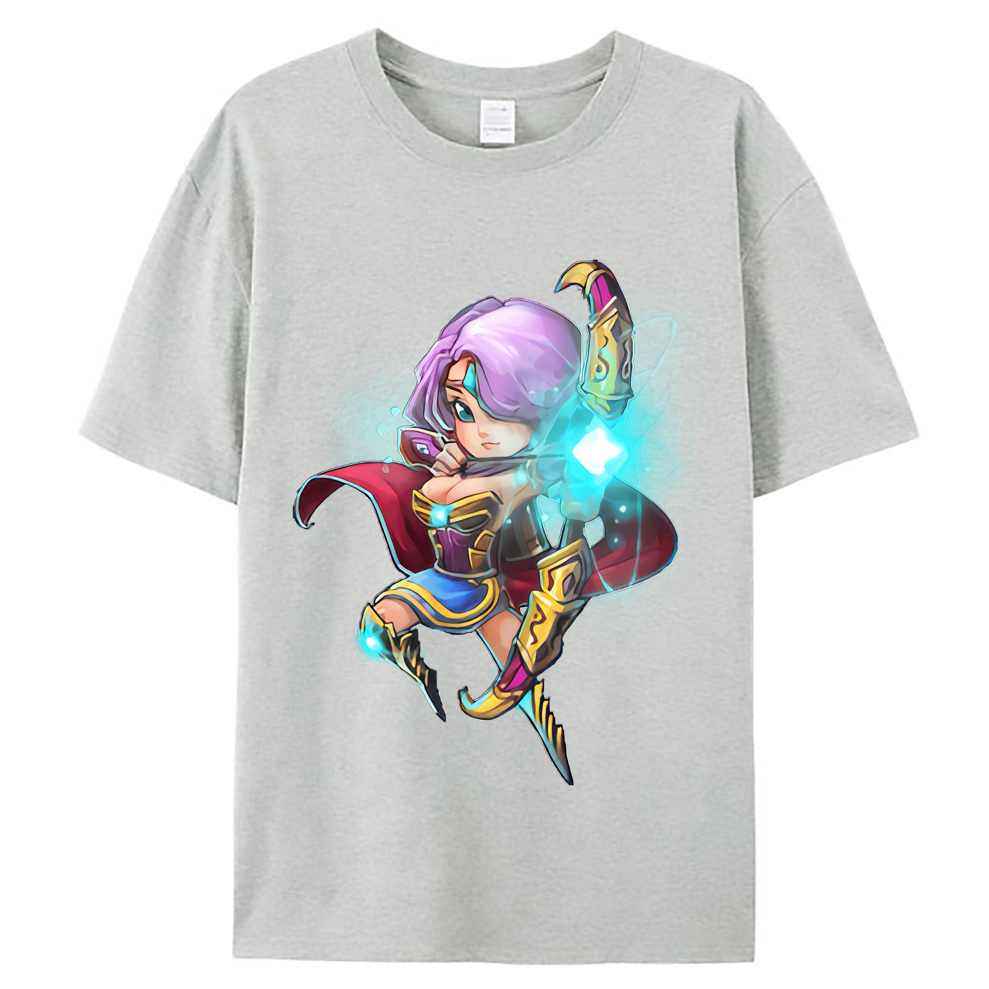 （画像用） リーグ・オブ・レジェンド League of Legends LOL レディースカジュアルプリントTシャツ（綿100％）