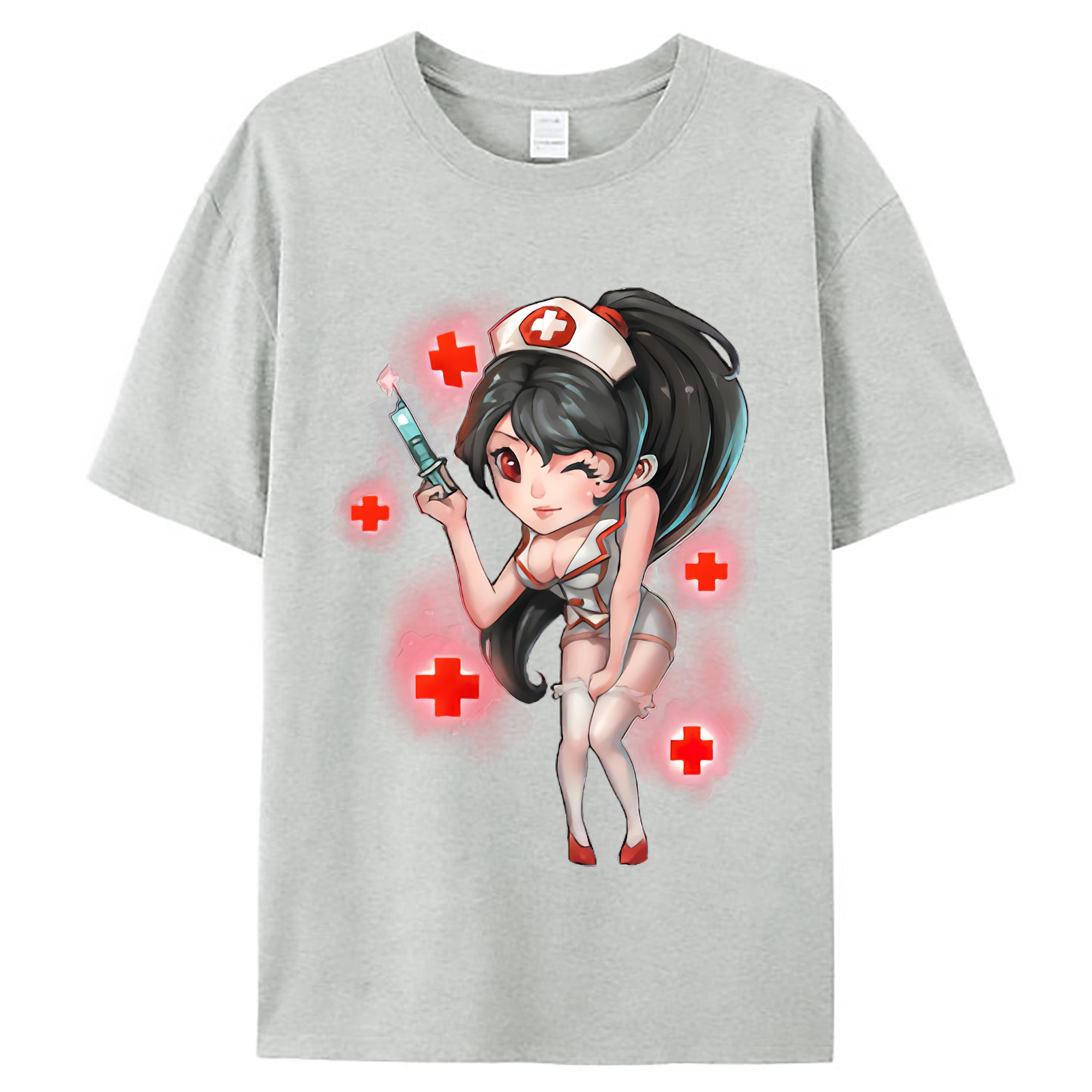 （画像用） リーグ・オブ・レジェンド League of Legends LOL レディースカジュアルプリントTシャツ（綿100％）
