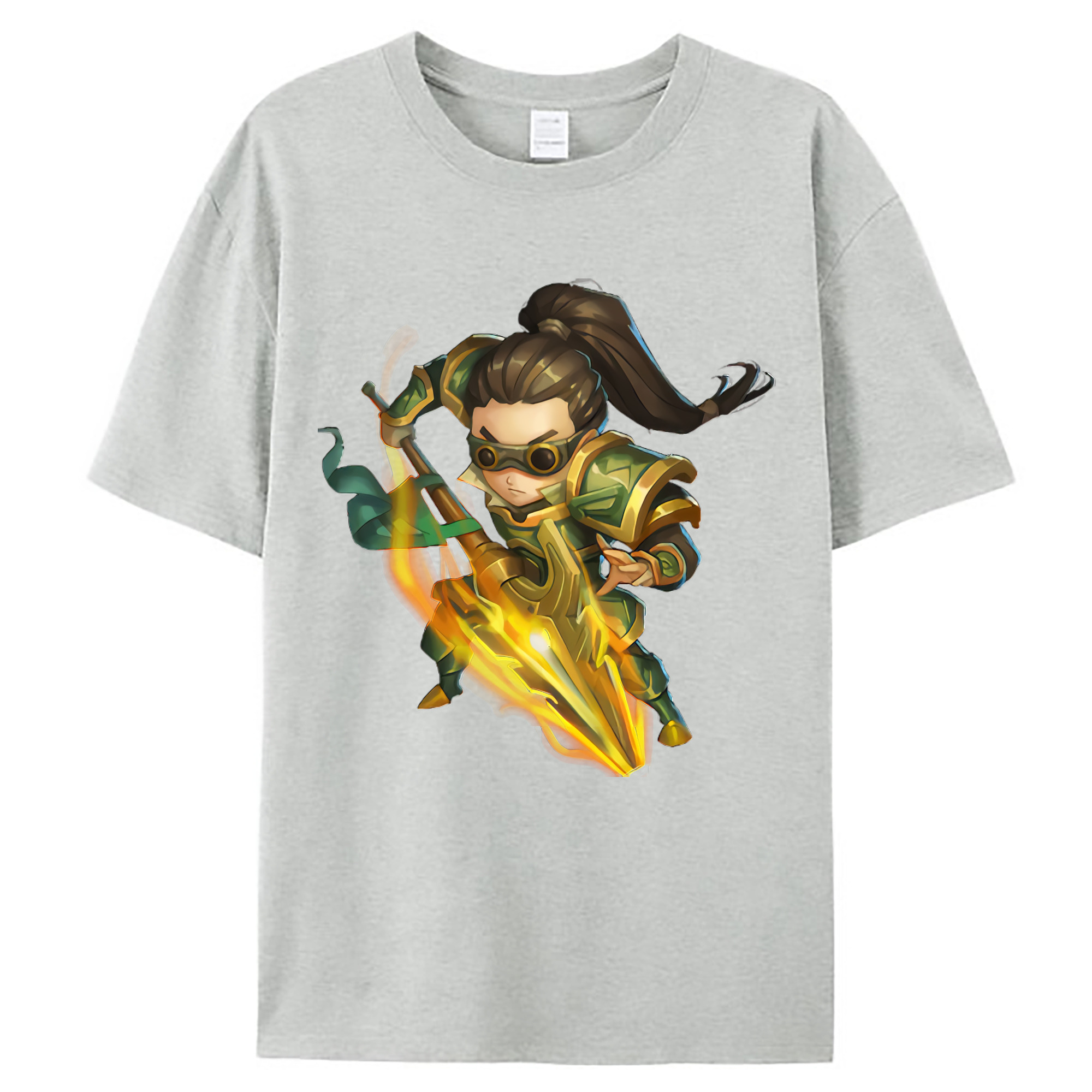（画像用） リーグ・オブ・レジェンド League of Legends LOL レディースカジュアルプリントTシャツ（綿100％）