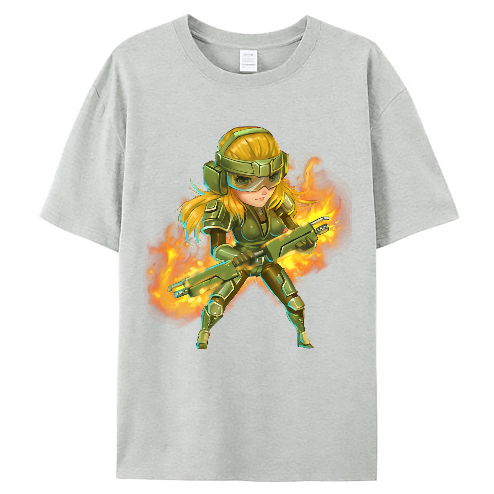 （画像用） リーグ・オブ・レジェンド League of Legends LOL レディースカジュアルプリントTシャツ（綿100％）