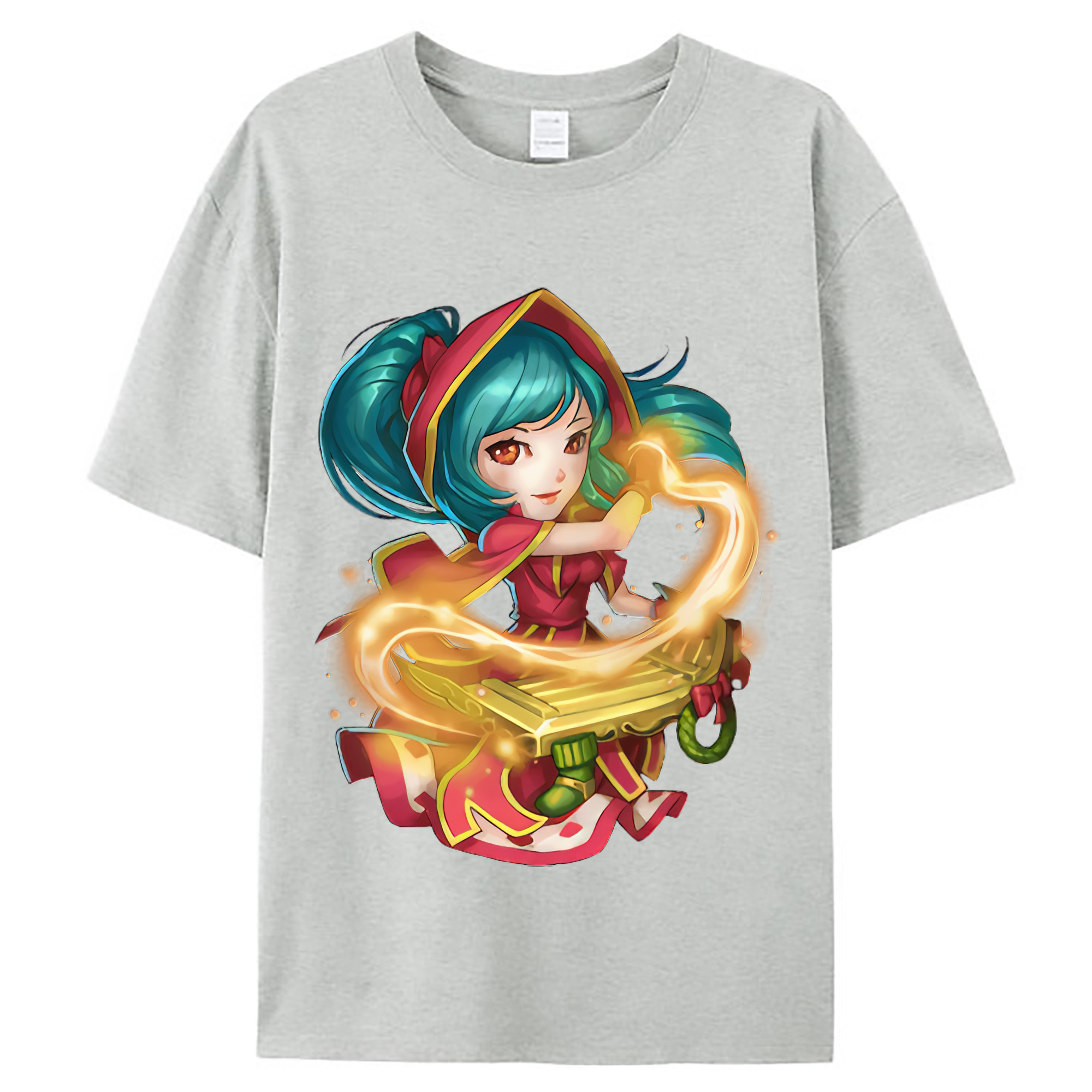 （画像用） リーグ・オブ・レジェンド League of Legends LOL レディースカジュアルプリントTシャツ（綿100％）