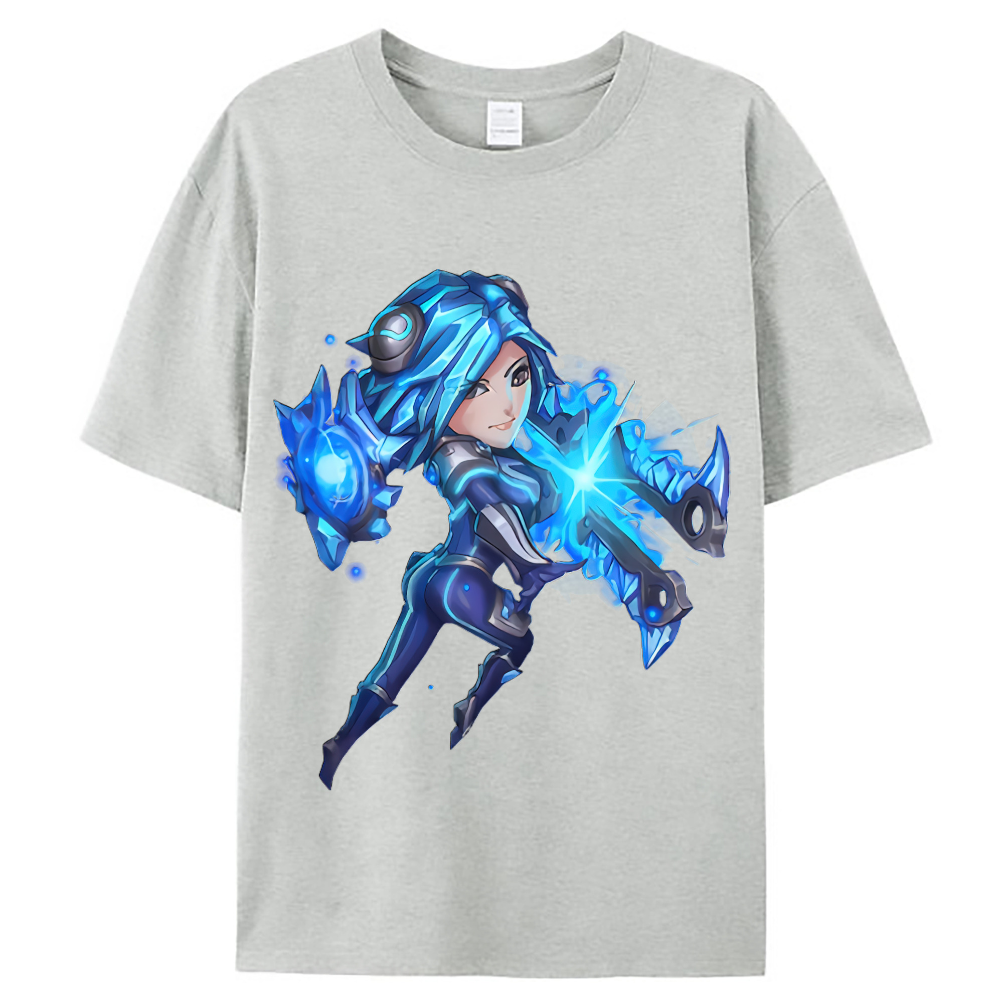 （画像用） リーグ・オブ・レジェンド League of Legends LOL レディースカジュアルプリントTシャツ（綿100％）