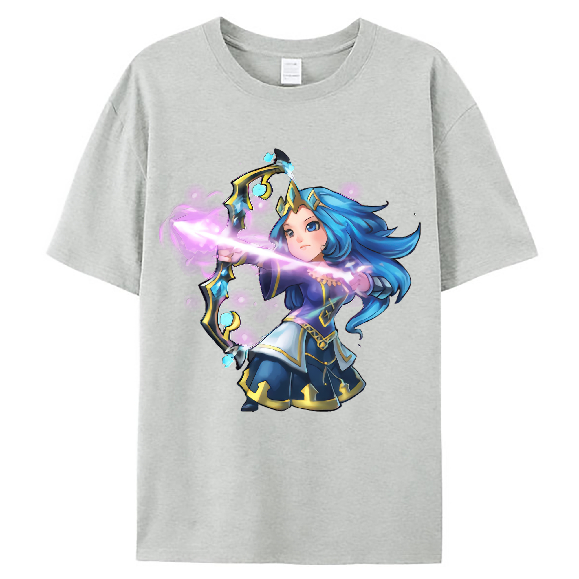 （画像用） リーグ・オブ・レジェンド League of Legends LOL レディースカジュアルプリントTシャツ（綿100％）