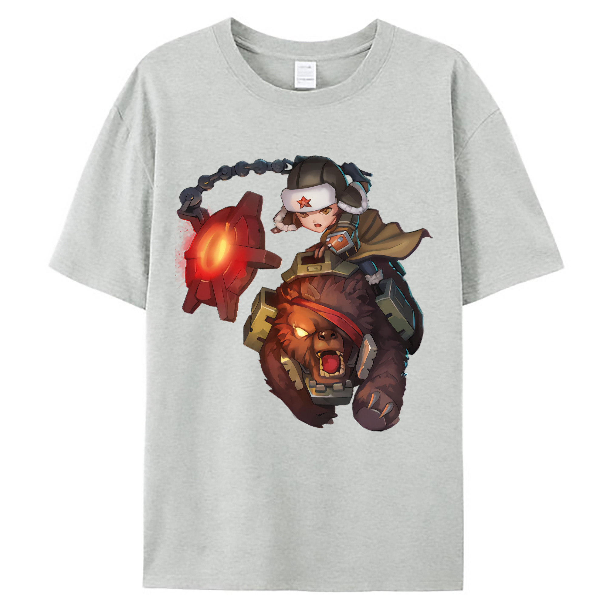 （画像用） リーグ・オブ・レジェンド League of Legends LOL レディースカジュアルプリントTシャツ（綿100％）