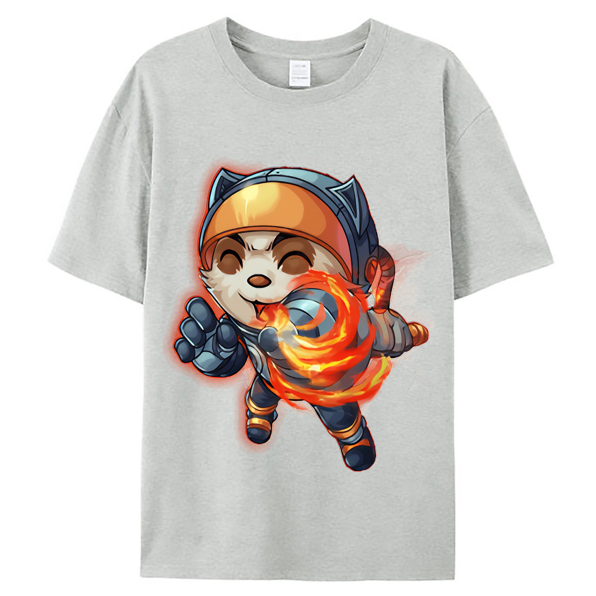 （画像用） リーグ・オブ・レジェンド League of Legends LOL レディースカジュアルプリントTシャツ（綿100％）
