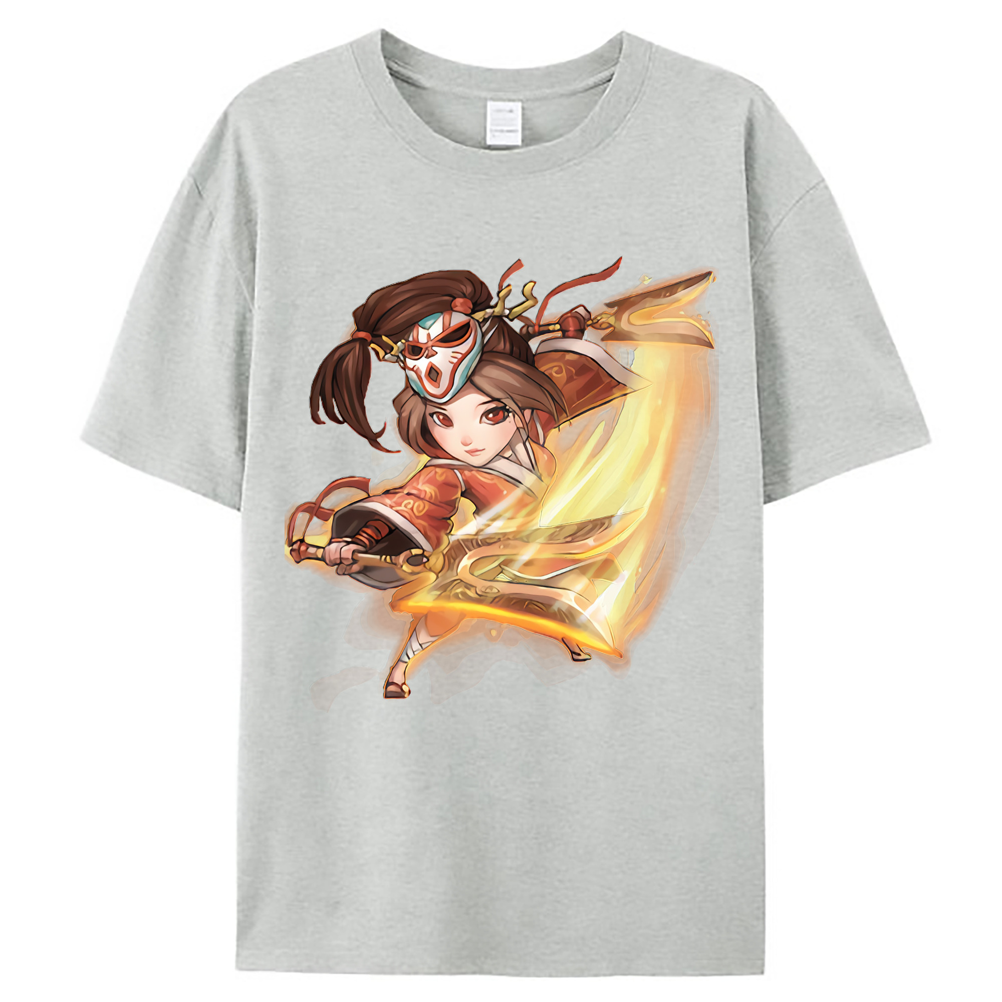 （画像用） リーグ・オブ・レジェンド League of Legends LOL レディースカジュアルプリントTシャツ（綿100％）