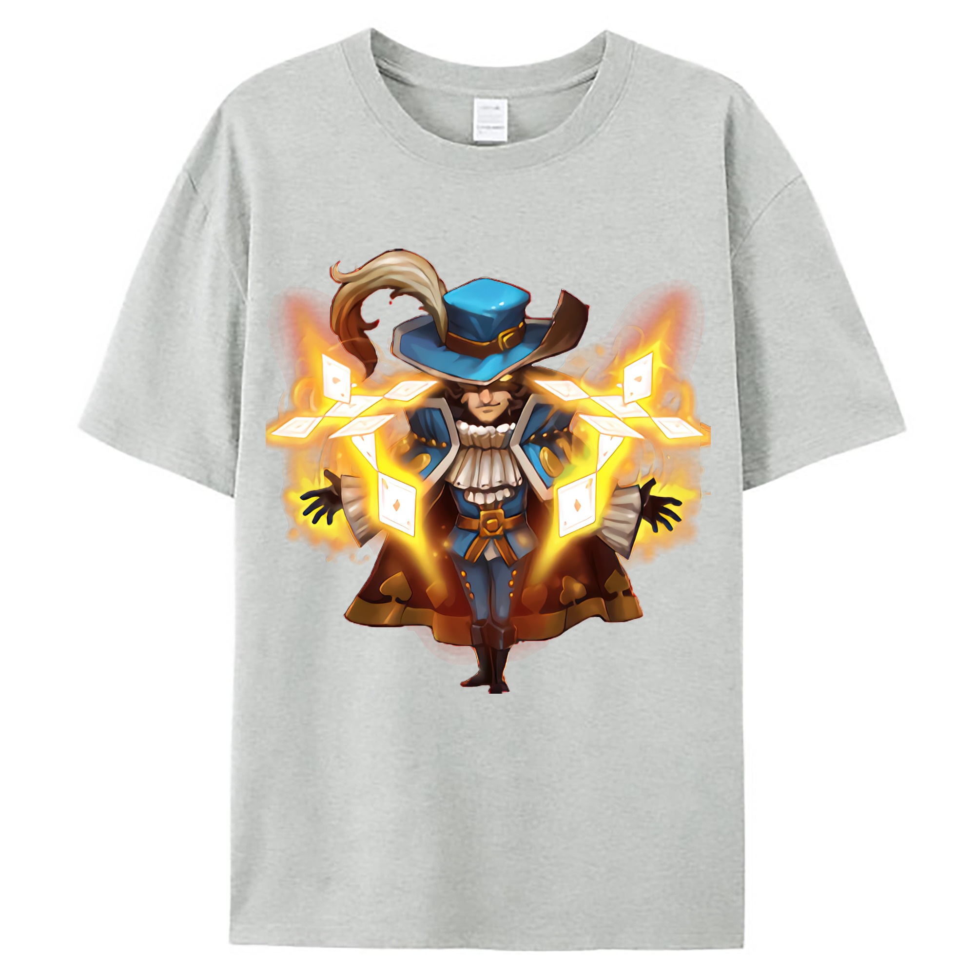 （画像用） リーグ・オブ・レジェンド League of Legends LOL レディースカジュアルプリントTシャツ（綿100％）