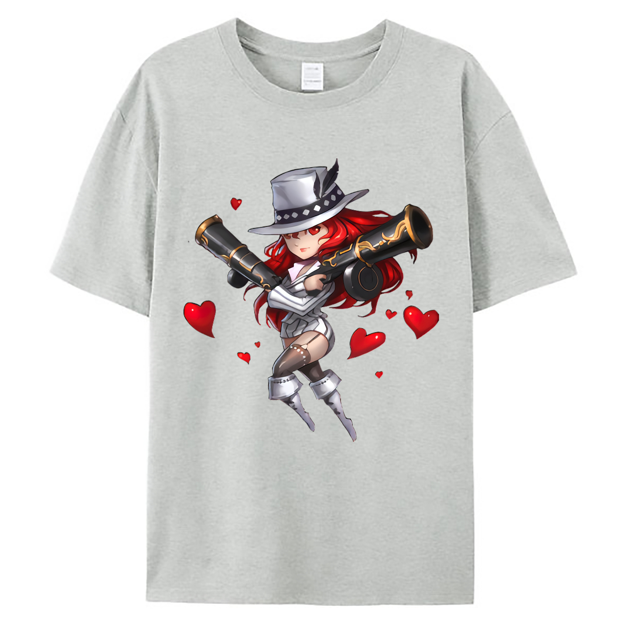 （画像用） リーグ・オブ・レジェンド League of Legends LOL レディースカジュアルプリントTシャツ（綿100％）