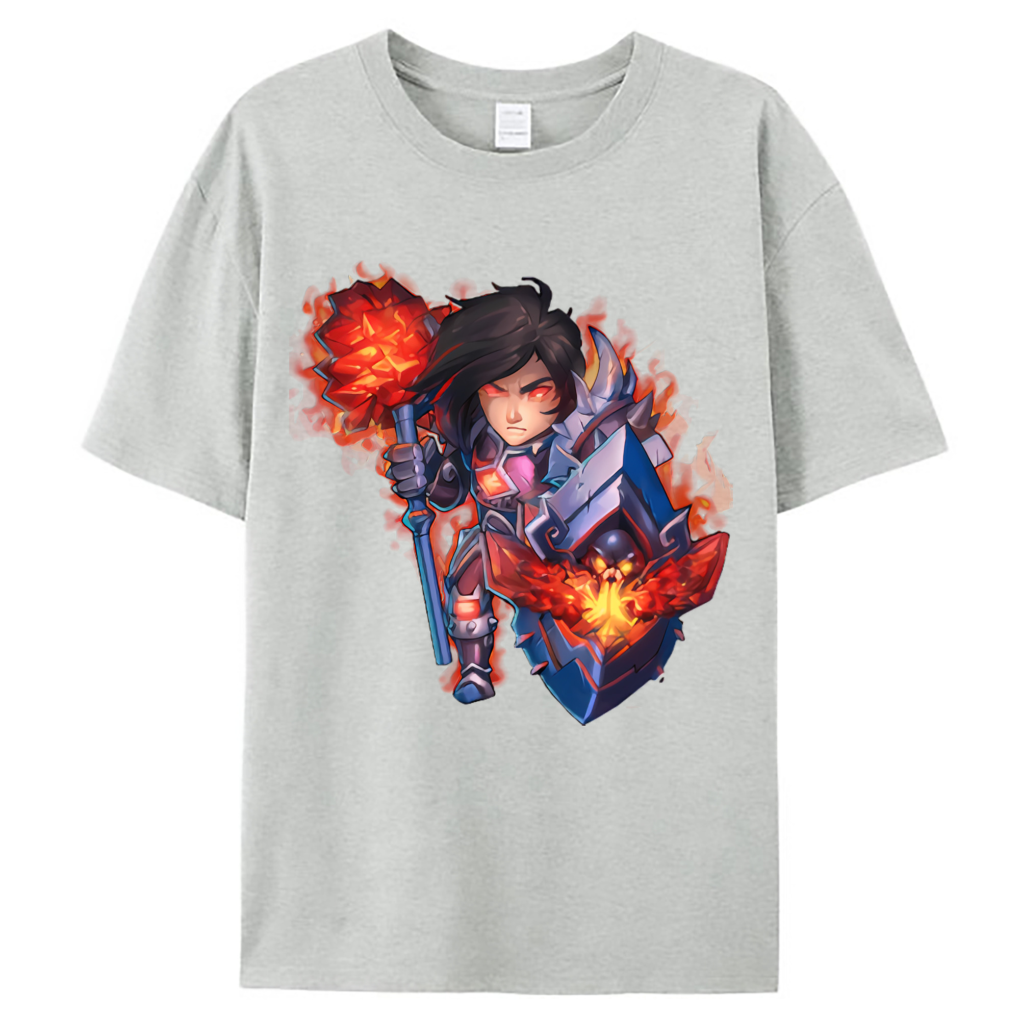 （画像用） リーグ・オブ・レジェンド League of Legends LOL レディースカジュアルプリントTシャツ（綿100％）