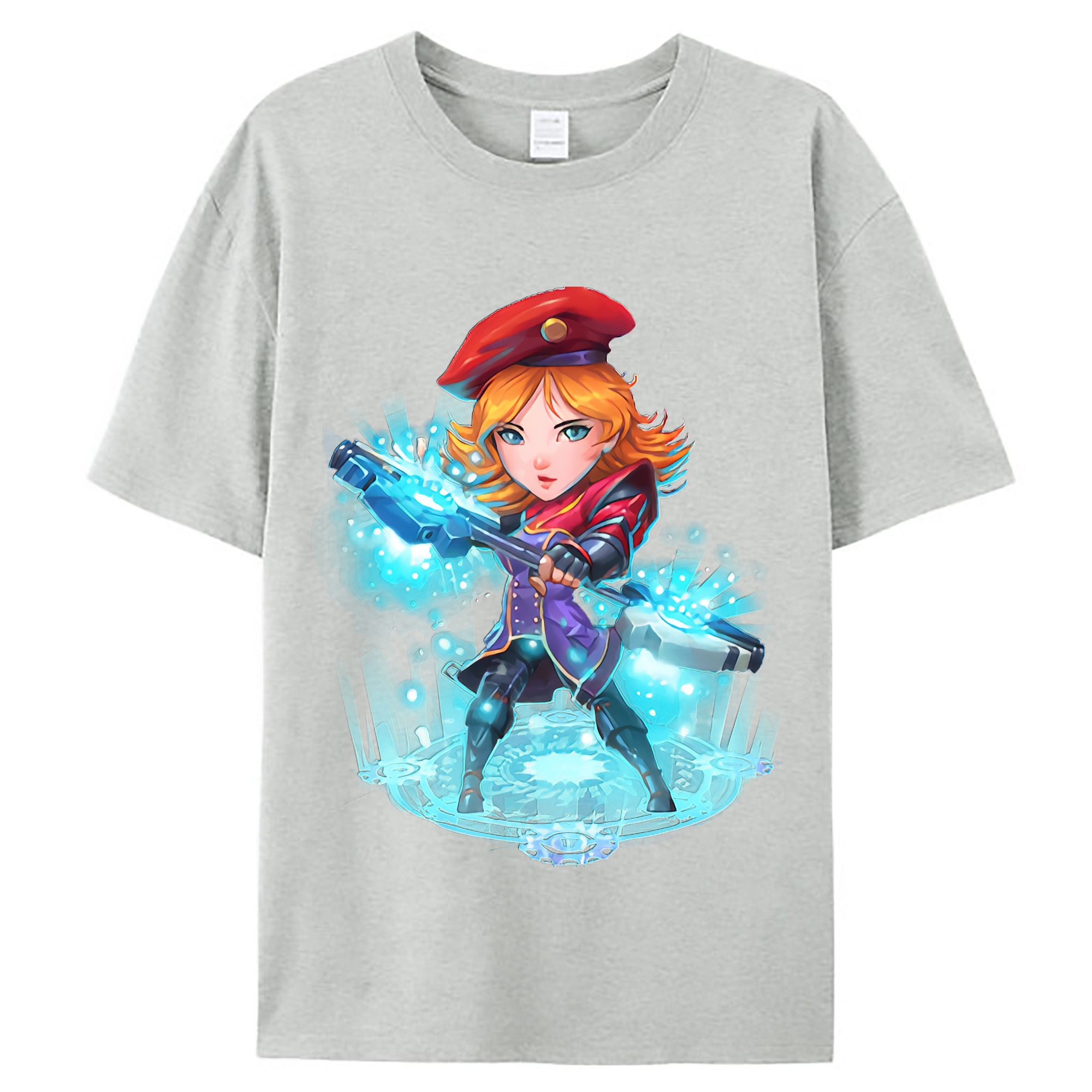 （画像用） リーグ・オブ・レジェンド League of Legends LOL レディースカジュアルプリントTシャツ（綿100％）