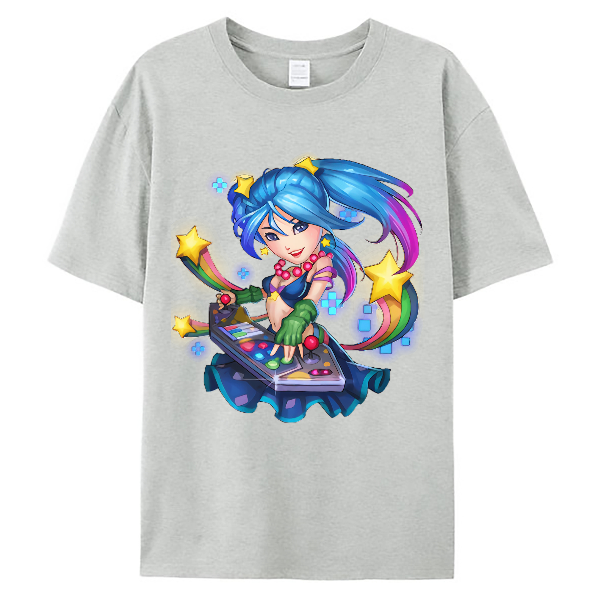 （画像用） リーグ・オブ・レジェンド League of Legends LOL レディースカジュアルプリントTシャツ（綿100％）