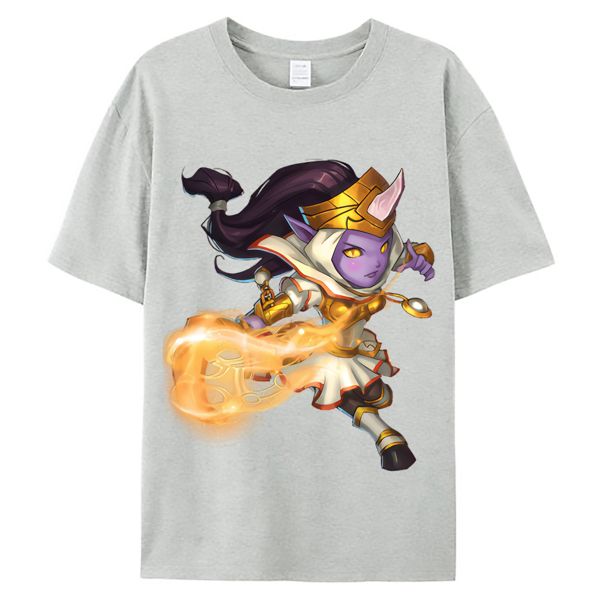 （画像用） リーグ・オブ・レジェンド League of Legends LOL レディースカジュアルプリントTシャツ（綿100％）