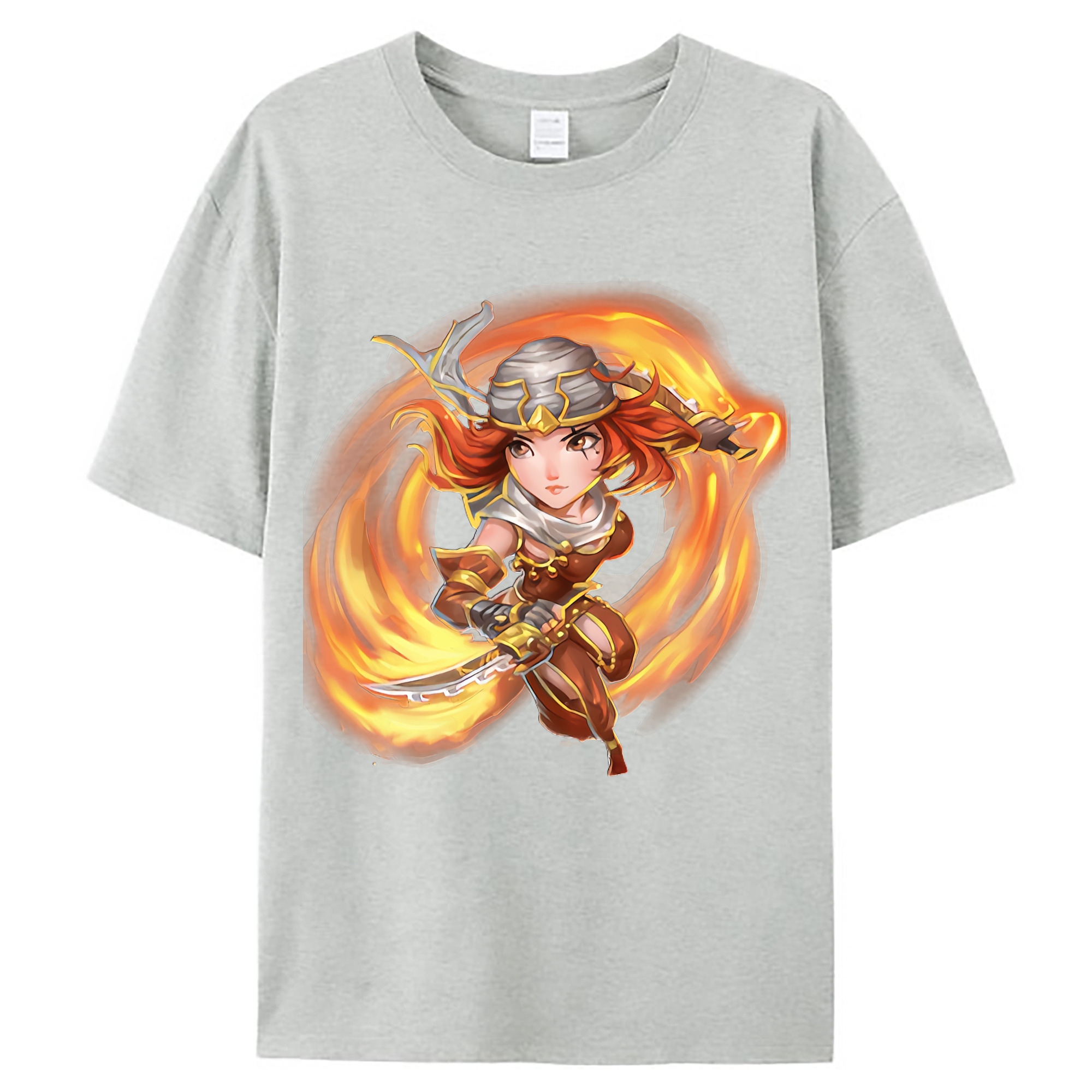 （画像用） リーグ・オブ・レジェンド League of Legends LOL レディースカジュアルプリントTシャツ（綿100％）