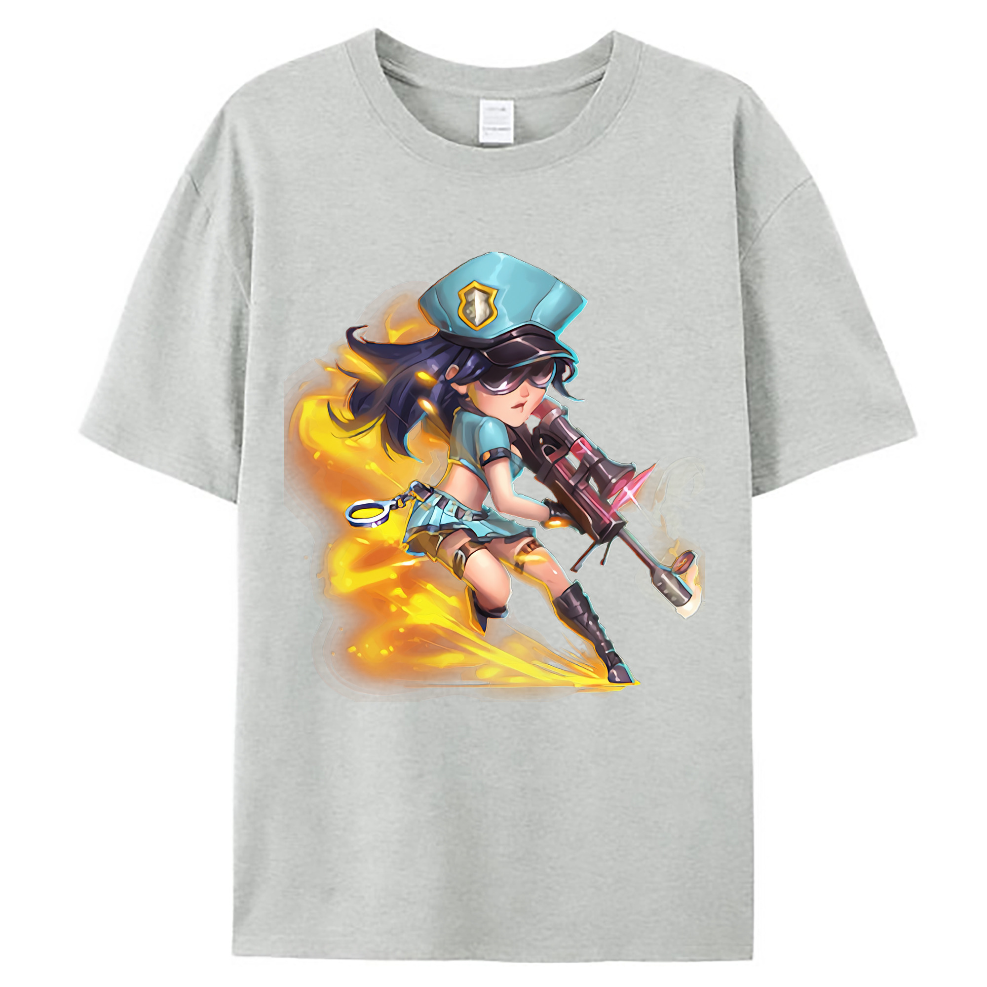 （画像用） リーグ・オブ・レジェンド League of Legends LOL レディースカジュアルプリントTシャツ（綿100％）