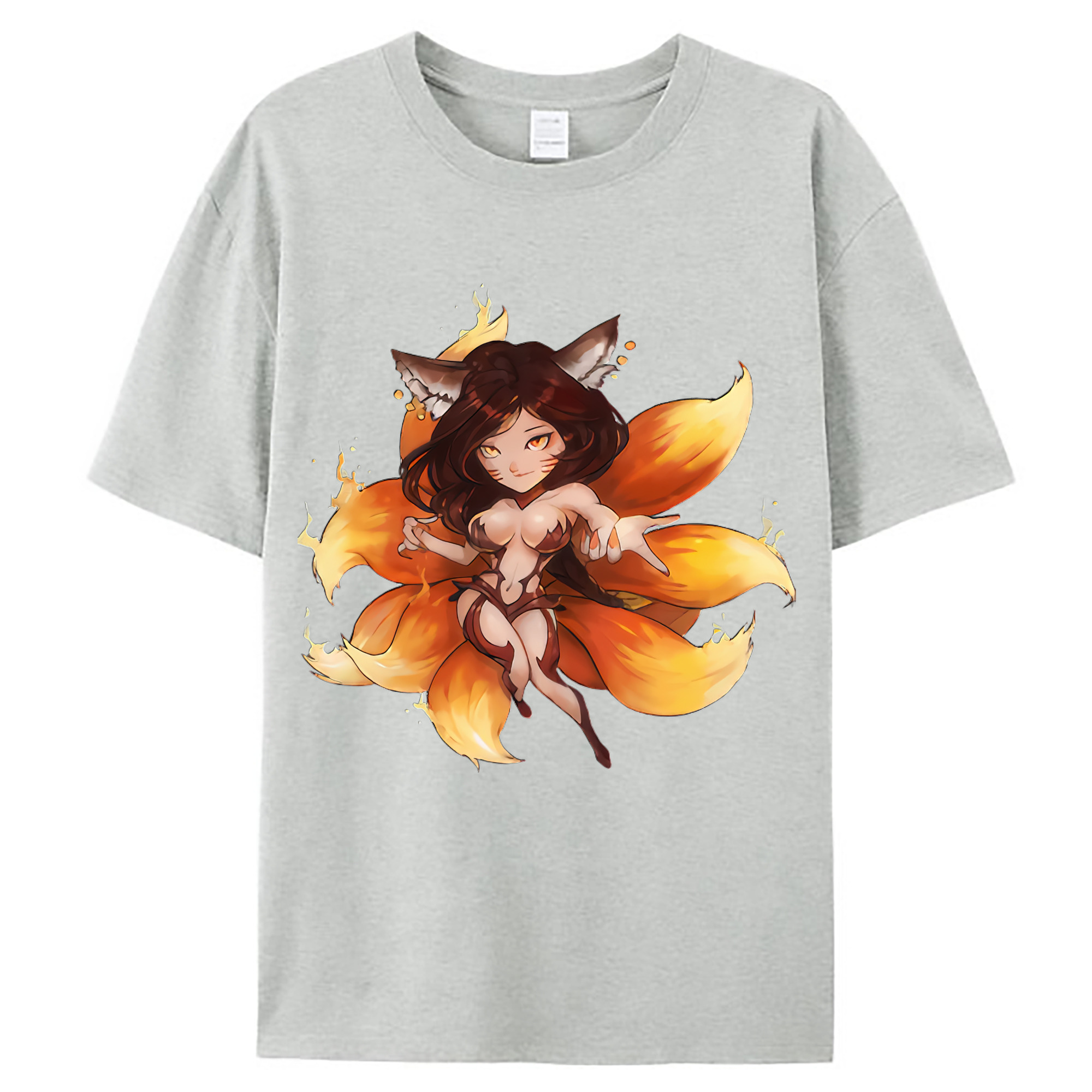 （画像用） リーグ・オブ・レジェンド League of Legends LOL レディースカジュアルプリントTシャツ（綿100％）