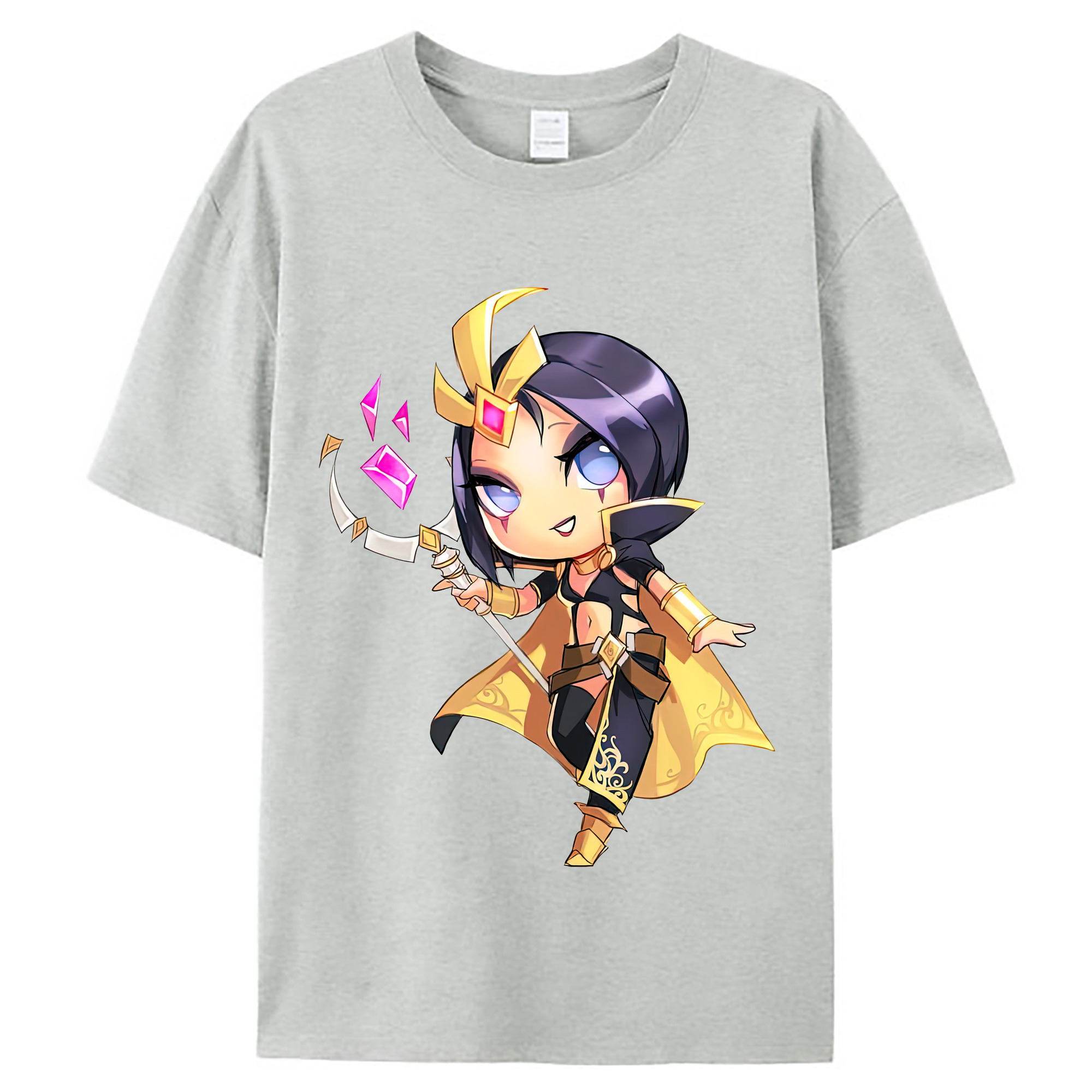 （画像用） リーグ・オブ・レジェンド League of Legends LOL レディースカジュアルプリントTシャツ（綿100％）