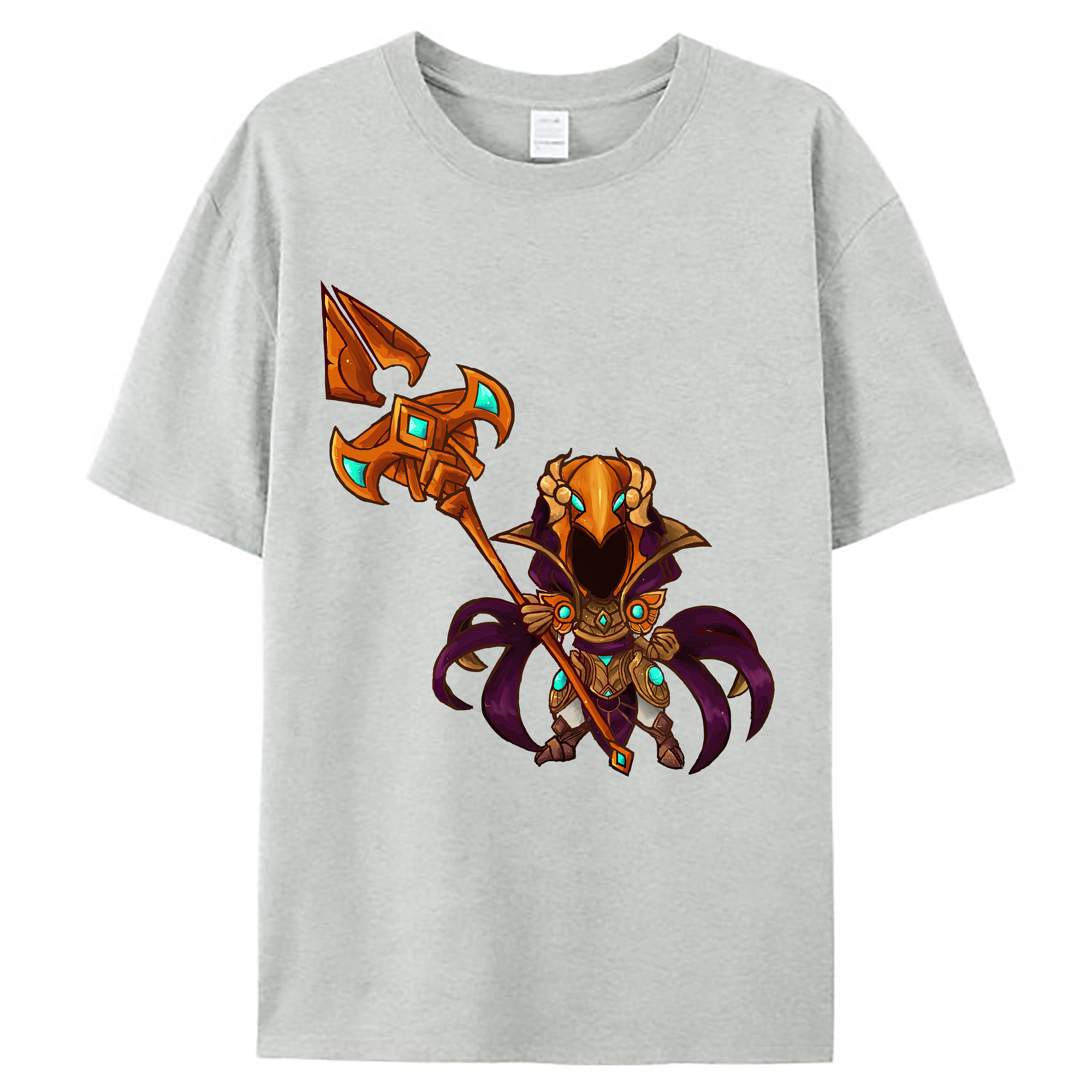 （画像用） リーグ・オブ・レジェンド League of Legends LOL レディースカジュアルプリントTシャツ（綿100％）