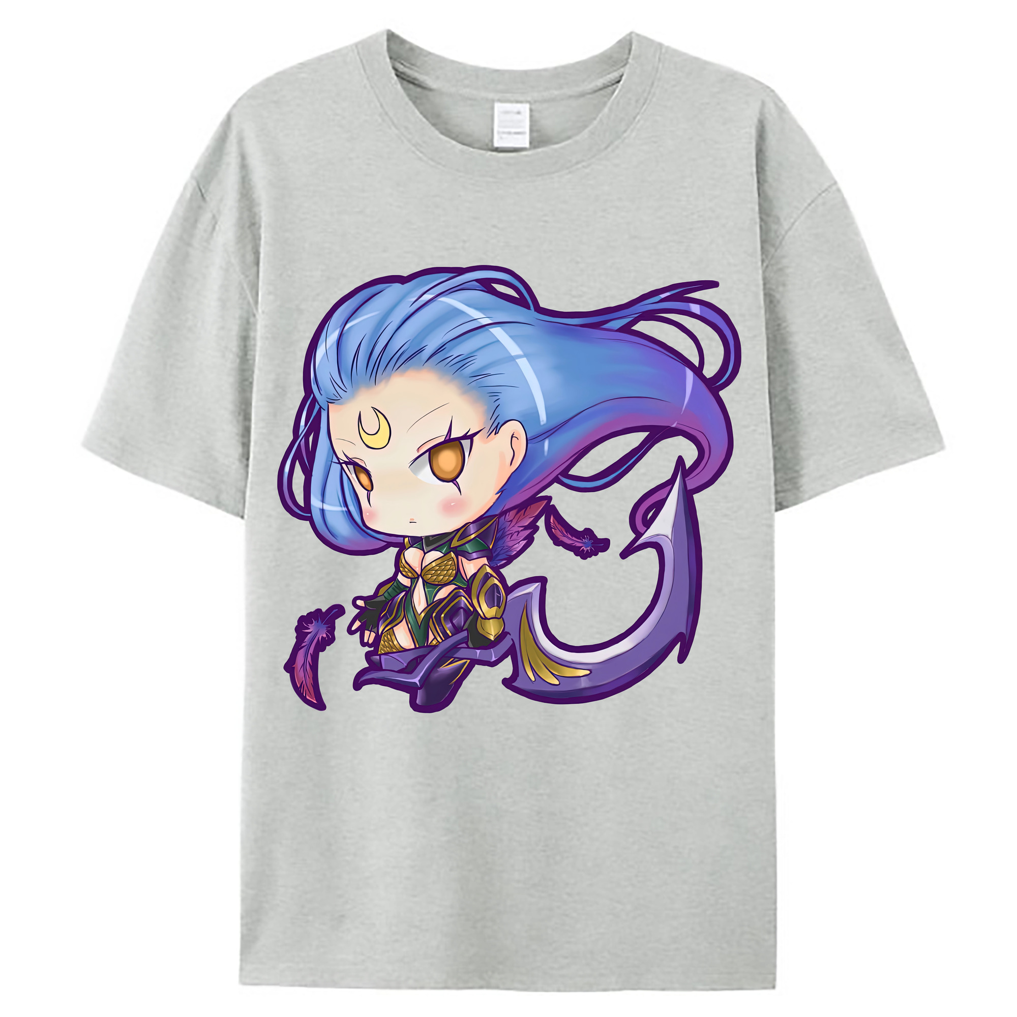 （画像用） リーグ・オブ・レジェンド League of Legends LOL レディースカジュアルプリントTシャツ（綿100％）