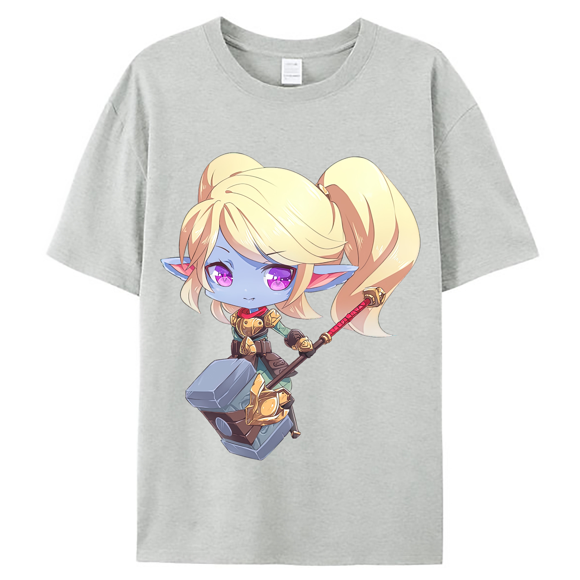 （画像用） リーグ・オブ・レジェンド League of Legends LOL レディースカジュアルプリントTシャツ（綿100％）