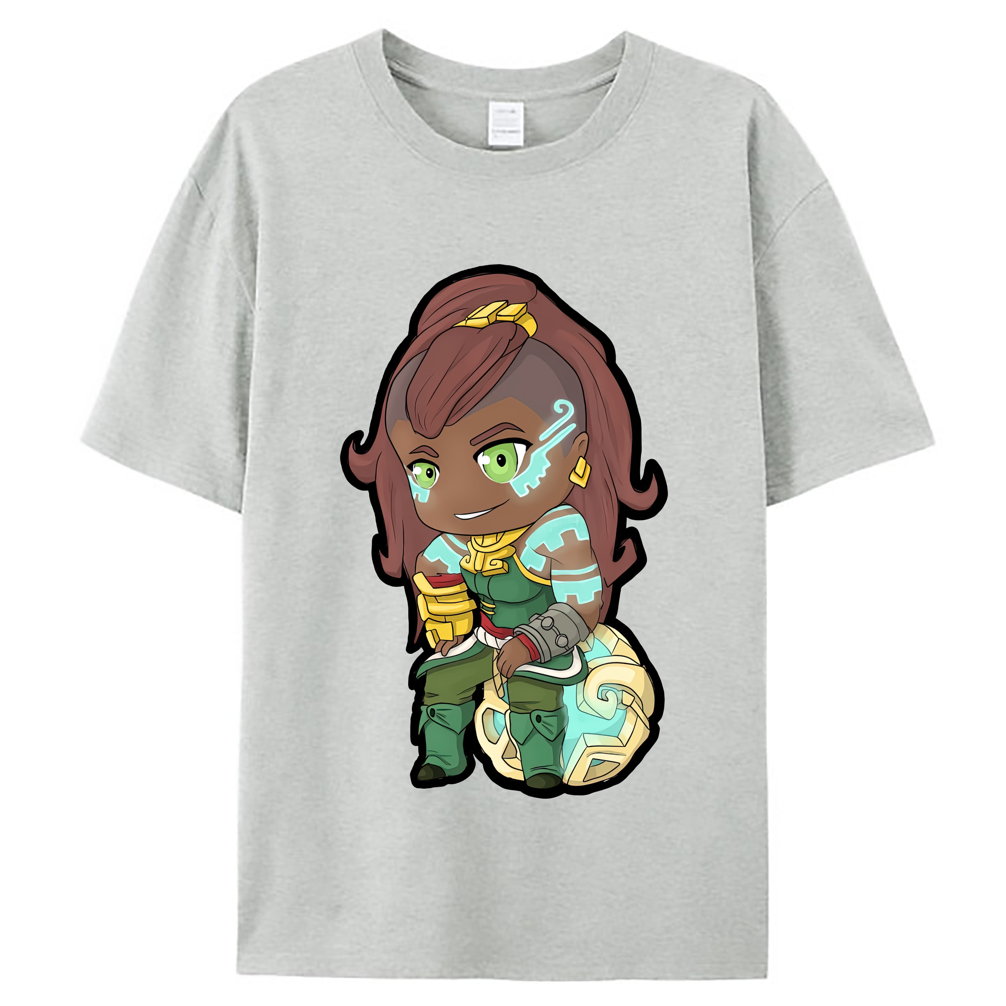 （画像用） リーグ・オブ・レジェンド League of Legends LOL レディースカジュアルプリントTシャツ（綿100％）