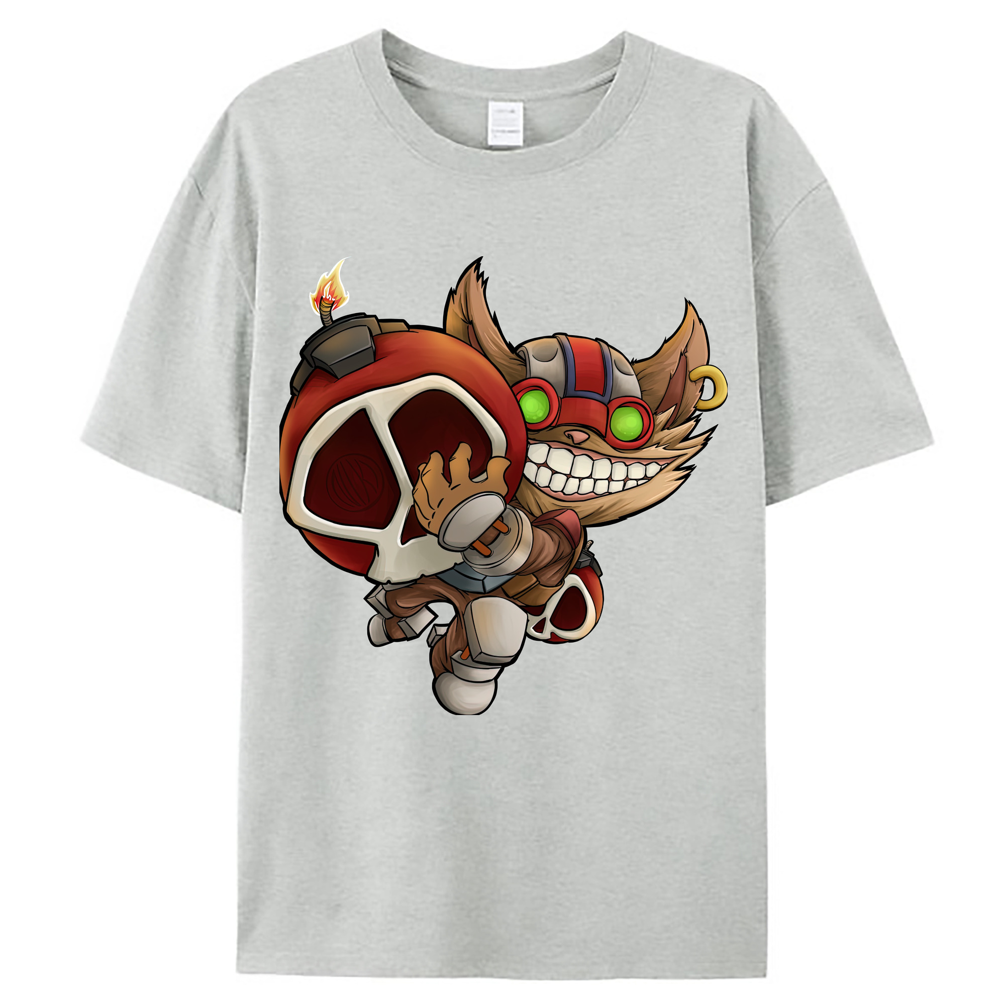 （画像用） リーグ・オブ・レジェンド League of Legends LOL レディースカジュアルプリントTシャツ（綿100％）