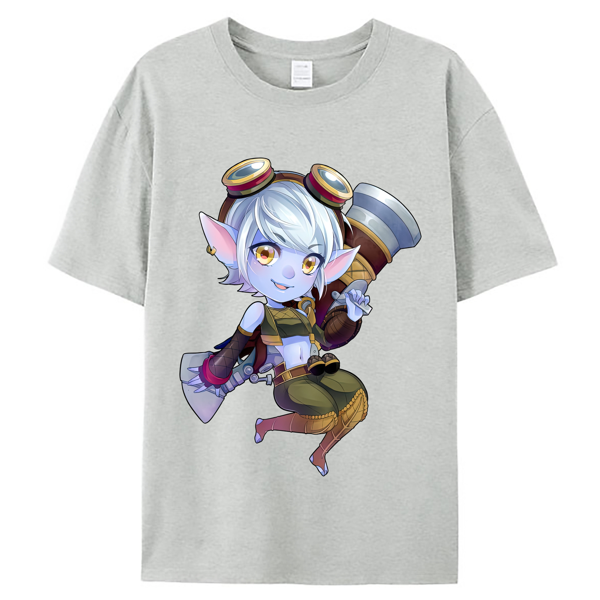 （画像用） リーグ・オブ・レジェンド League of Legends LOL レディースカジュアルプリントTシャツ（綿100％）
