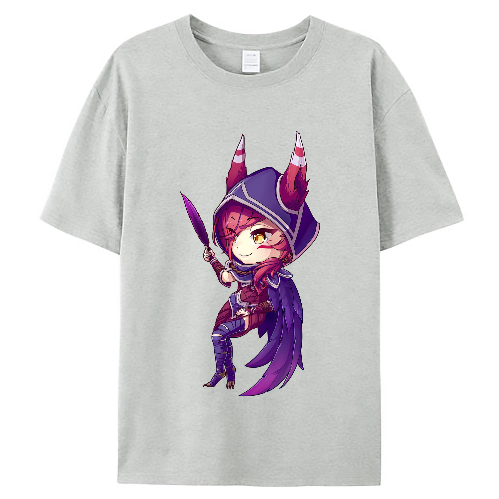 （画像用） リーグ・オブ・レジェンド League of Legends LOL レディースカジュアルプリントTシャツ（綿100％）