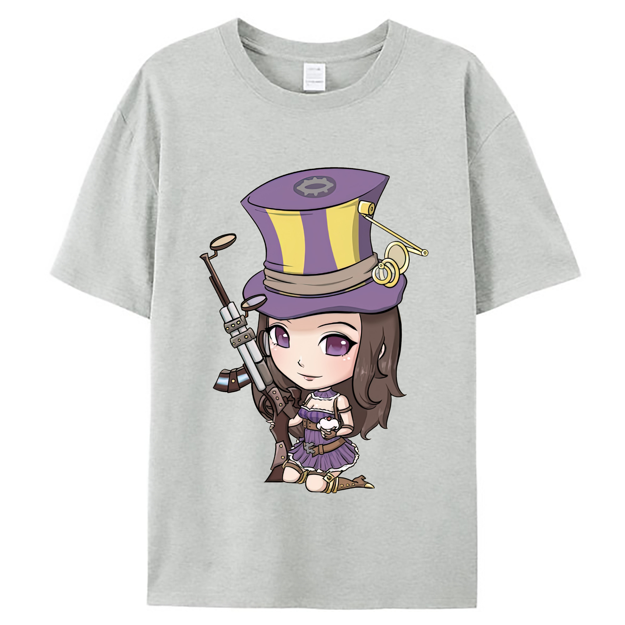 （画像用） リーグ・オブ・レジェンド League of Legends LOL レディースカジュアルプリントTシャツ（綿100％）