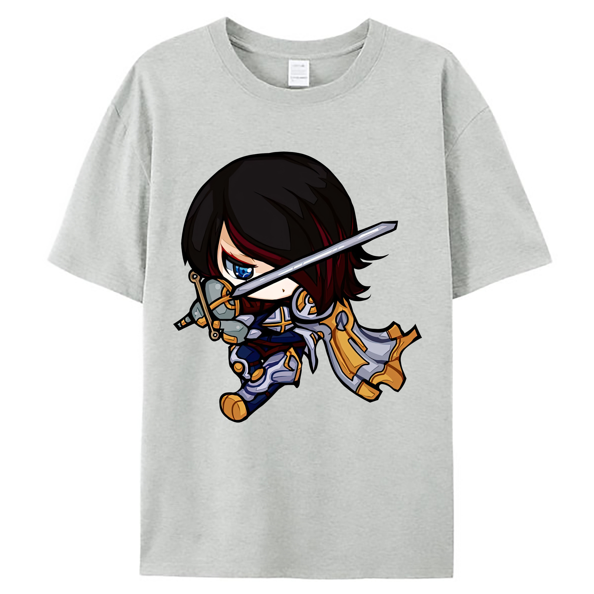 （画像用） リーグ・オブ・レジェンド League of Legends LOL レディースカジュアルプリントTシャツ（綿100％）