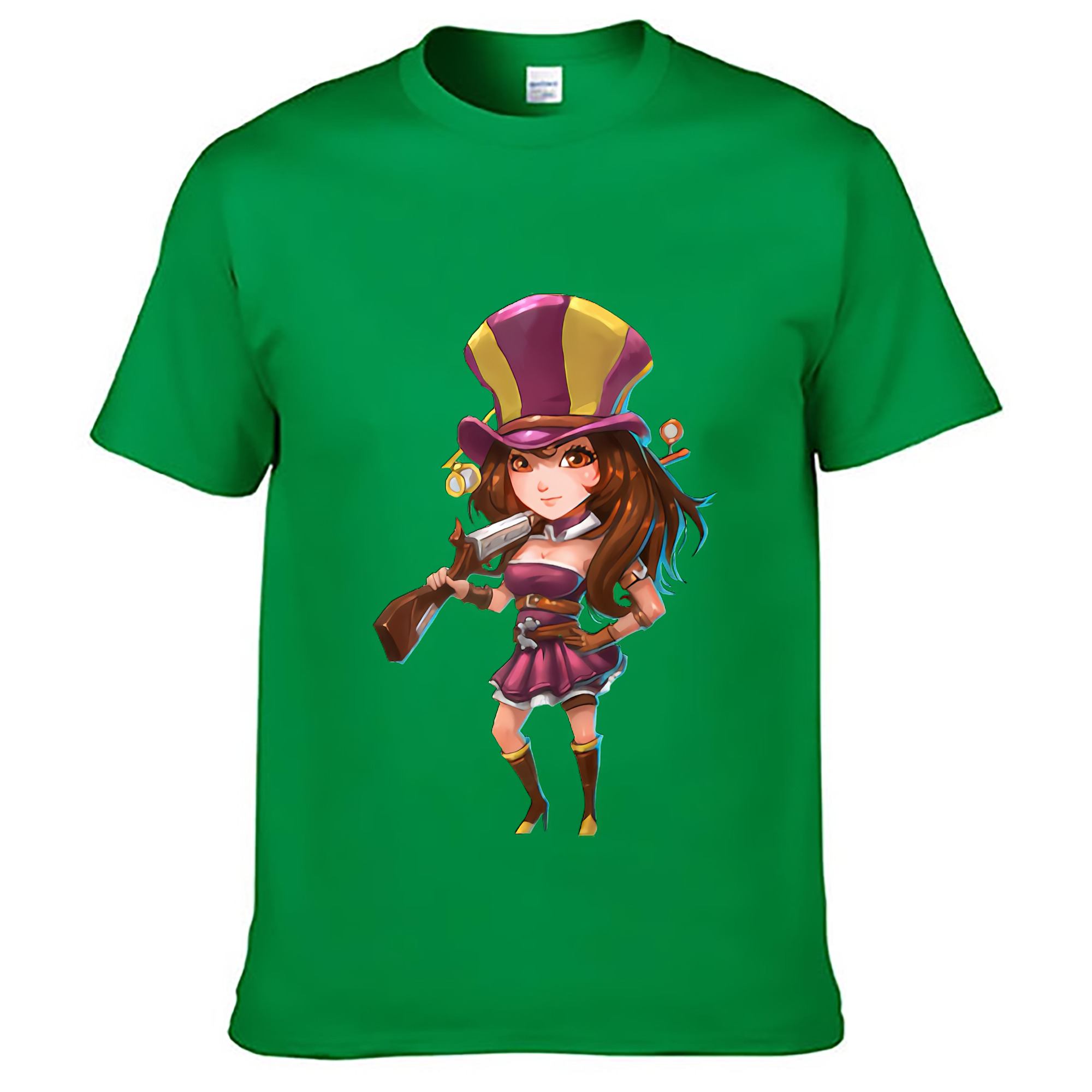（画像用） リーグ・オブ・レジェンド League of Legends LOL レディースカジュアルプリントTシャツ（綿100％）