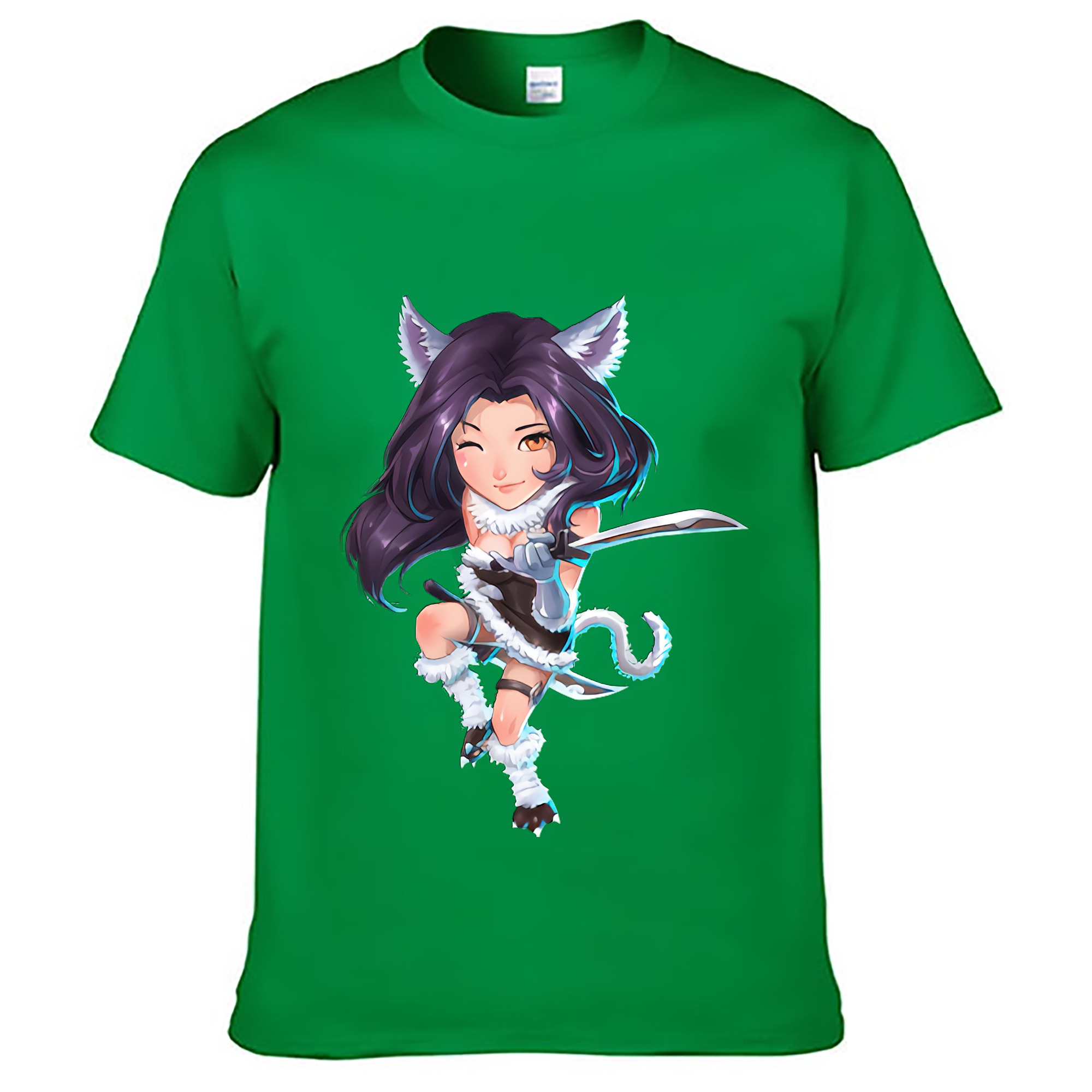 （画像用） リーグ・オブ・レジェンド League of Legends LOL レディースカジュアルプリントTシャツ（綿100％）