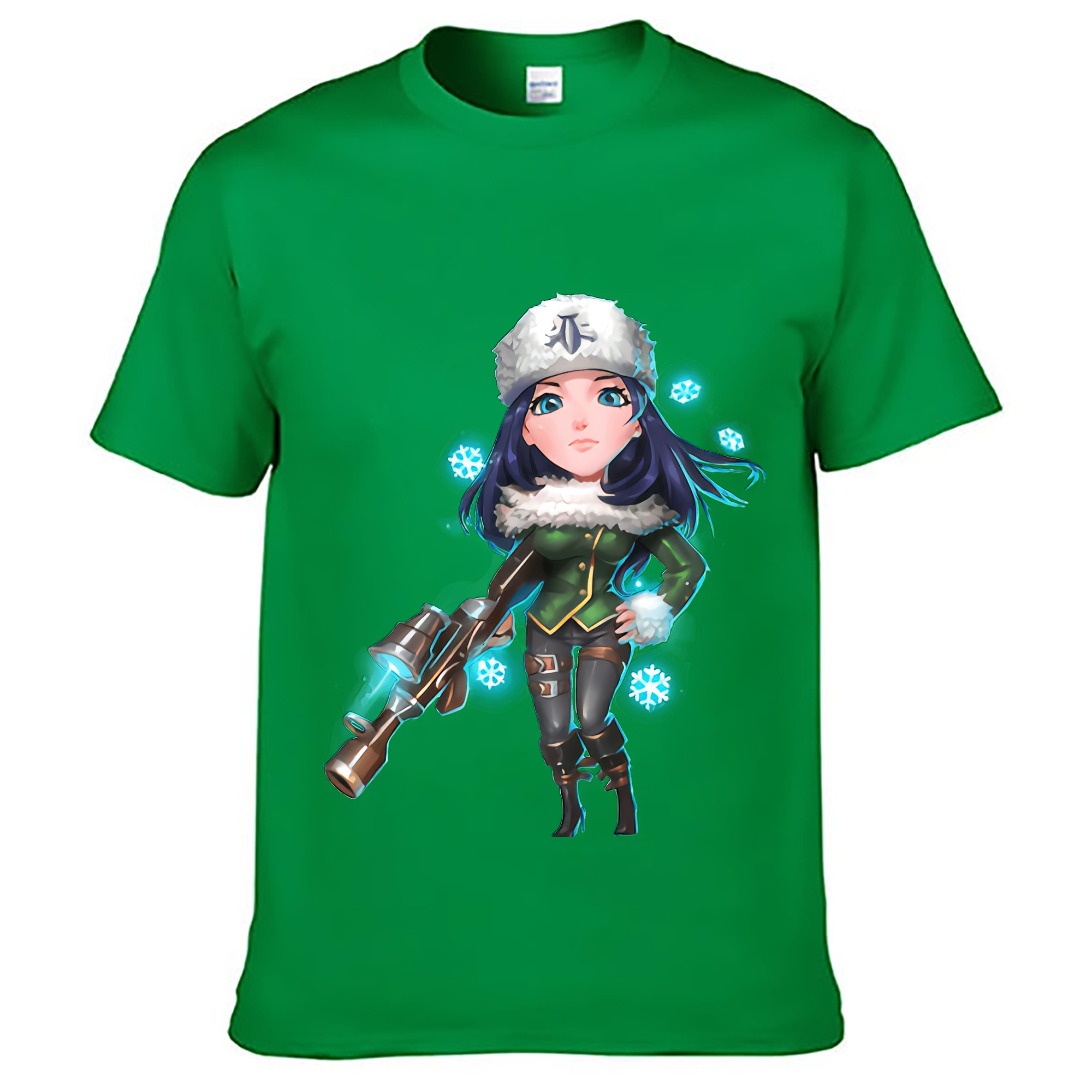 （画像用） リーグ・オブ・レジェンド League of Legends LOL レディースカジュアルプリントTシャツ（綿100％）