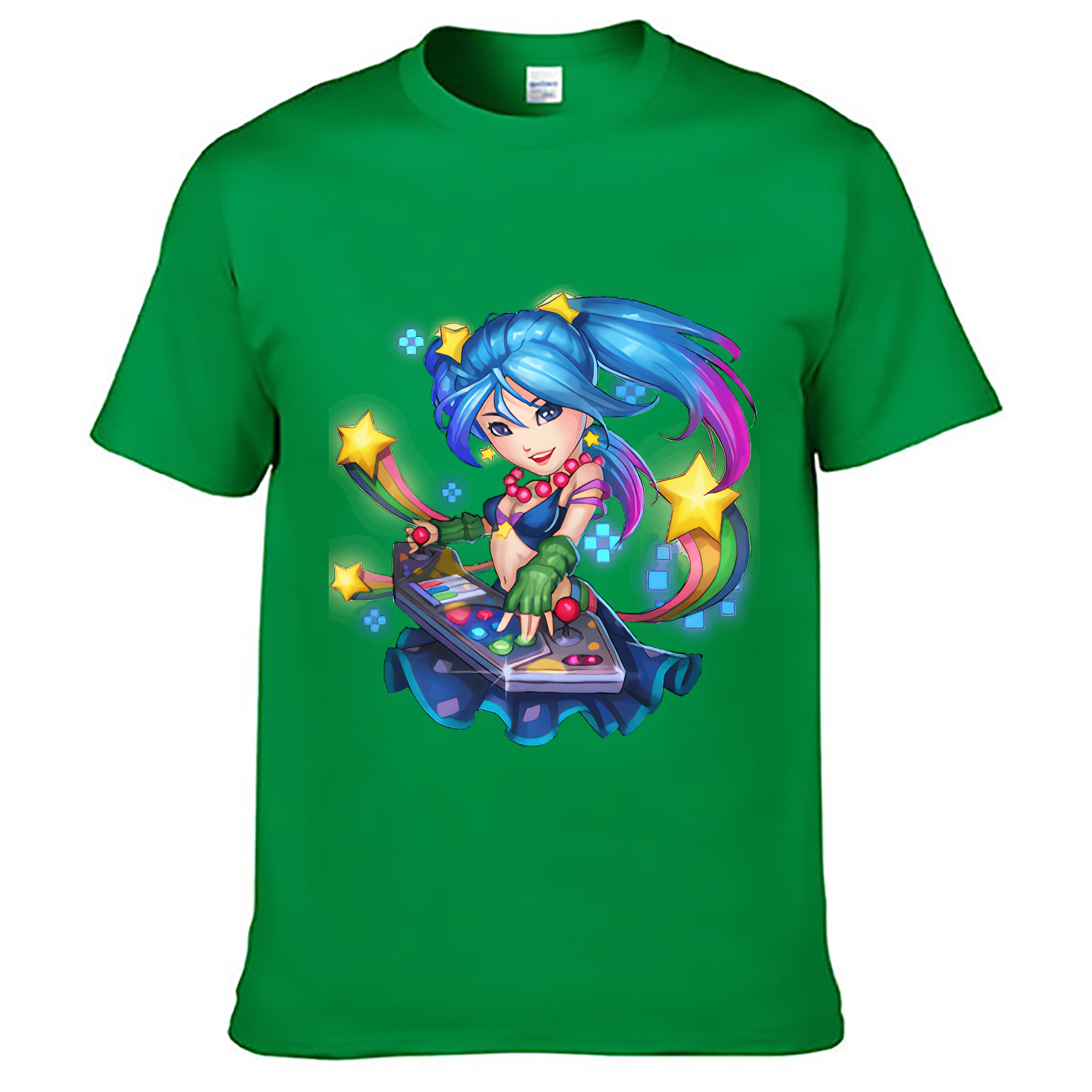 （画像用） リーグ・オブ・レジェンド League of Legends LOL レディースカジュアルプリントTシャツ（綿100％）