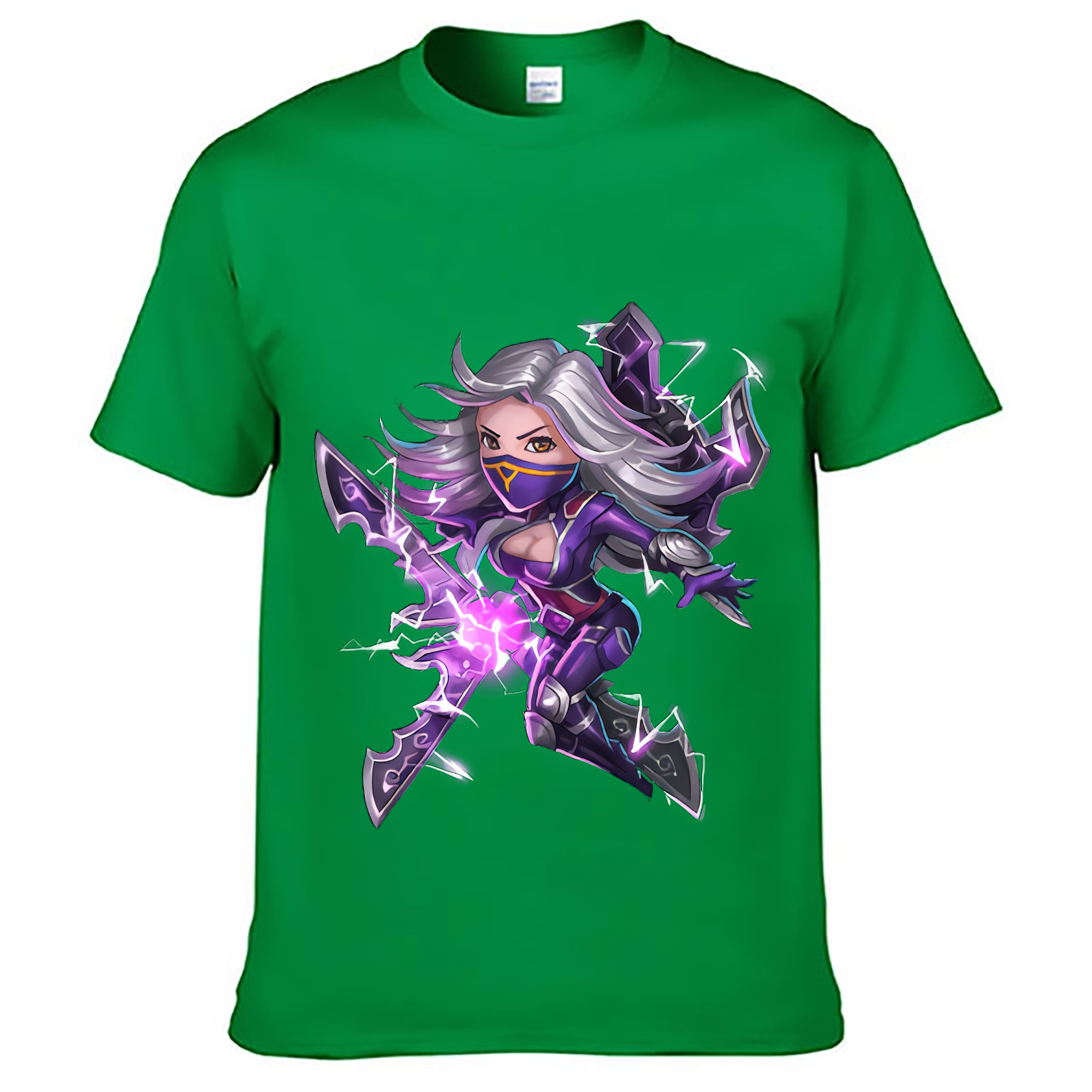 （画像用） リーグ・オブ・レジェンド League of Legends LOL レディースカジュアルプリントTシャツ（綿100％）