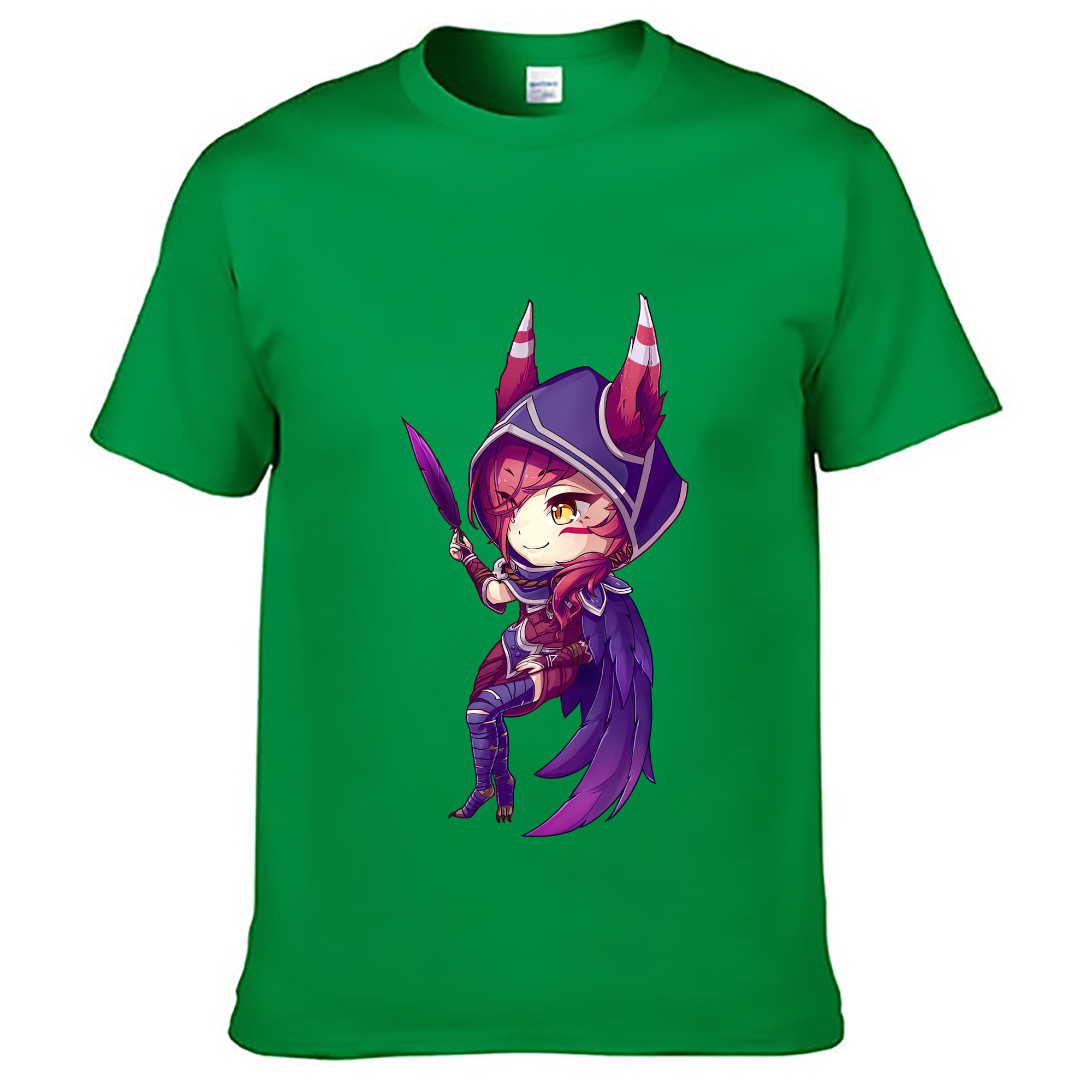 （画像用） リーグ・オブ・レジェンド League of Legends LOL レディースカジュアルプリントTシャツ（綿100％）