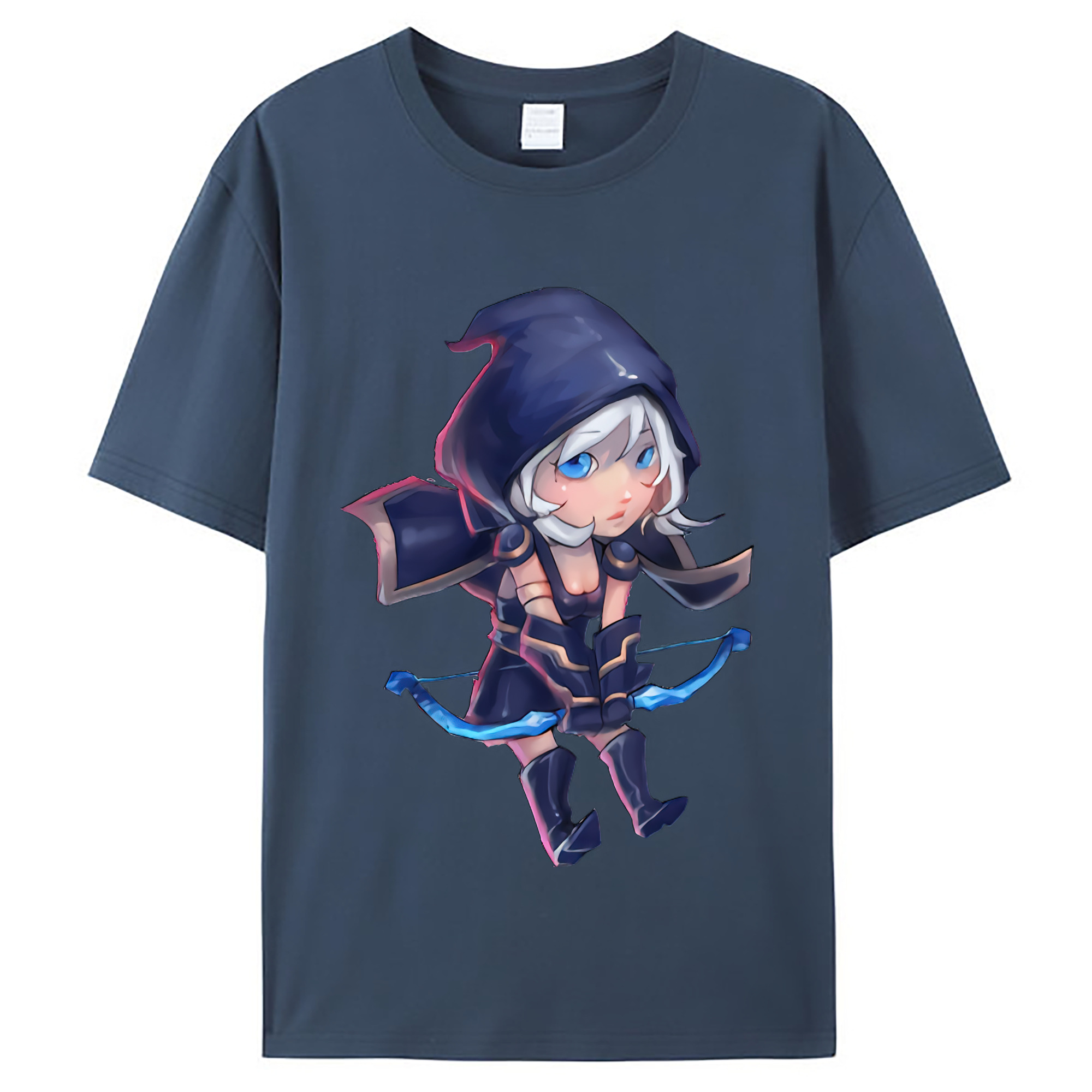 （画像用） リーグ・オブ・レジェンド League of Legends LOL レディースカジュアルプリントTシャツ（綿100％）