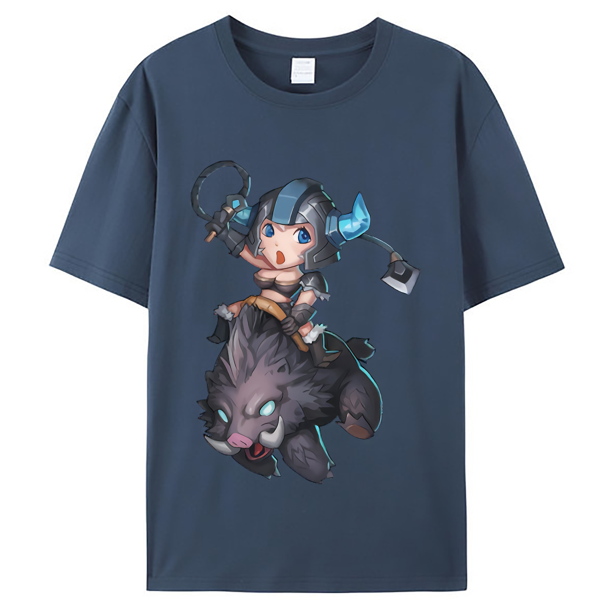 （画像用） リーグ・オブ・レジェンド League of Legends LOL レディースカジュアルプリントTシャツ（綿100％）