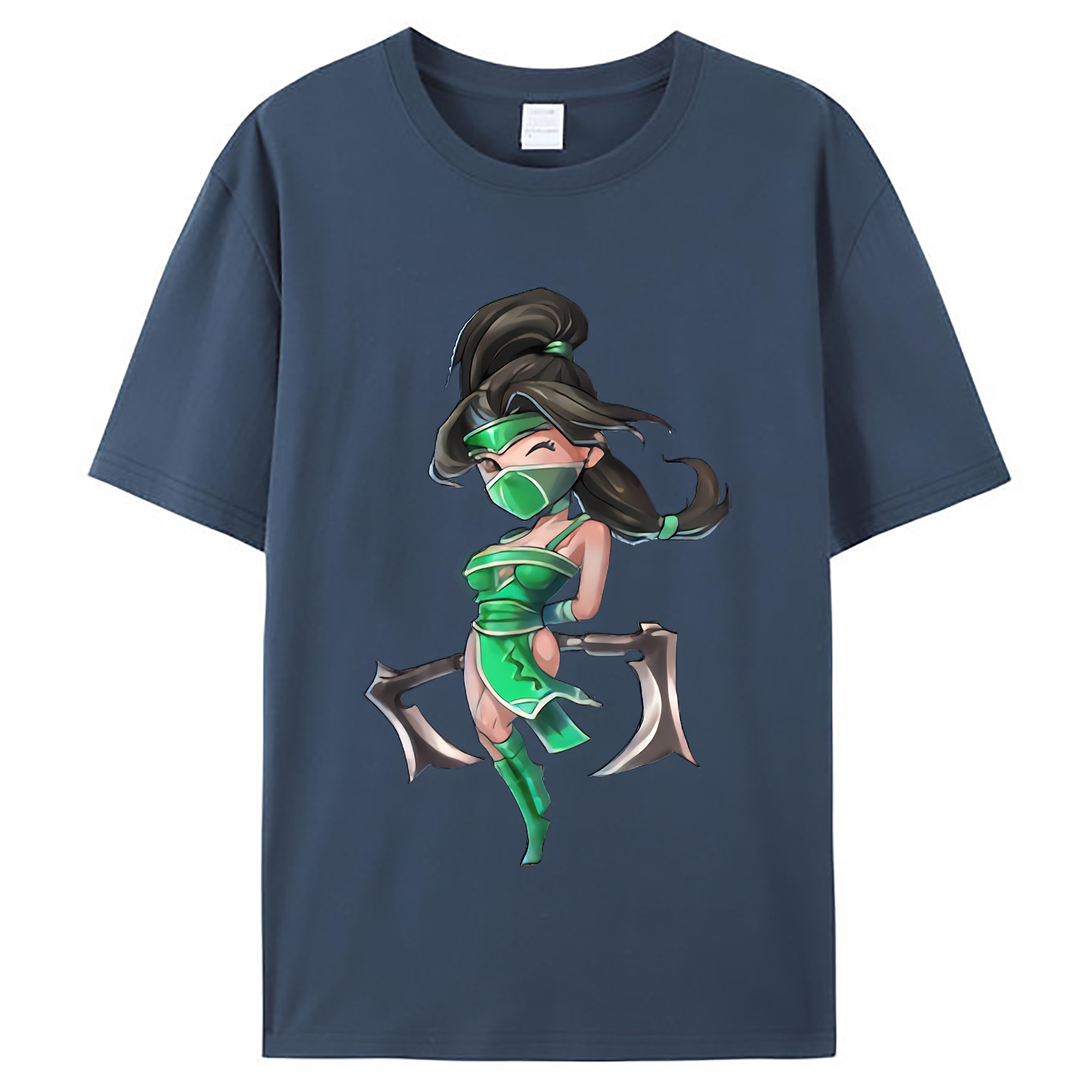 （画像用） リーグ・オブ・レジェンド League of Legends LOL レディースカジュアルプリントTシャツ（綿100％）