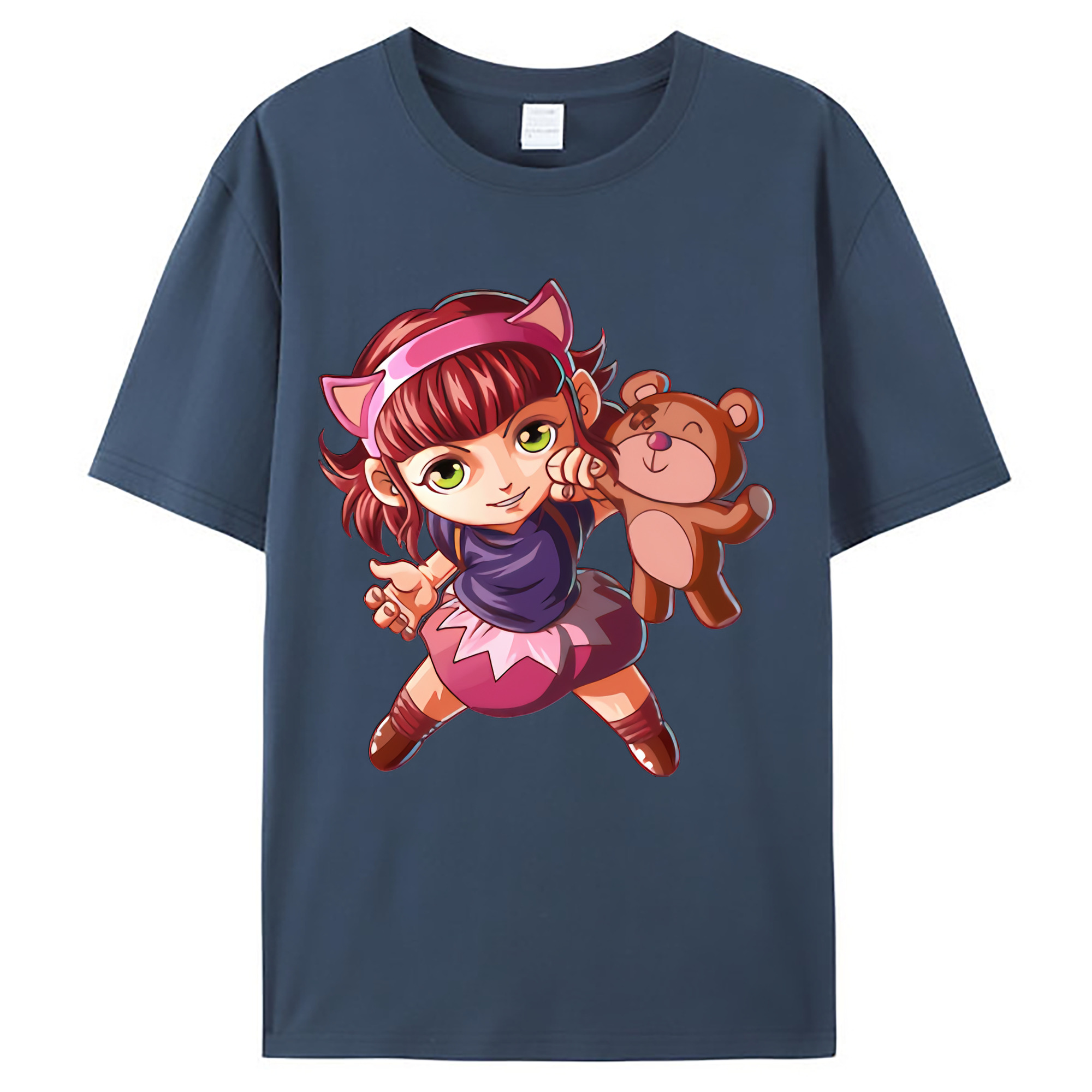 （画像用） リーグ・オブ・レジェンド League of Legends LOL レディースカジュアルプリントTシャツ（綿100％）