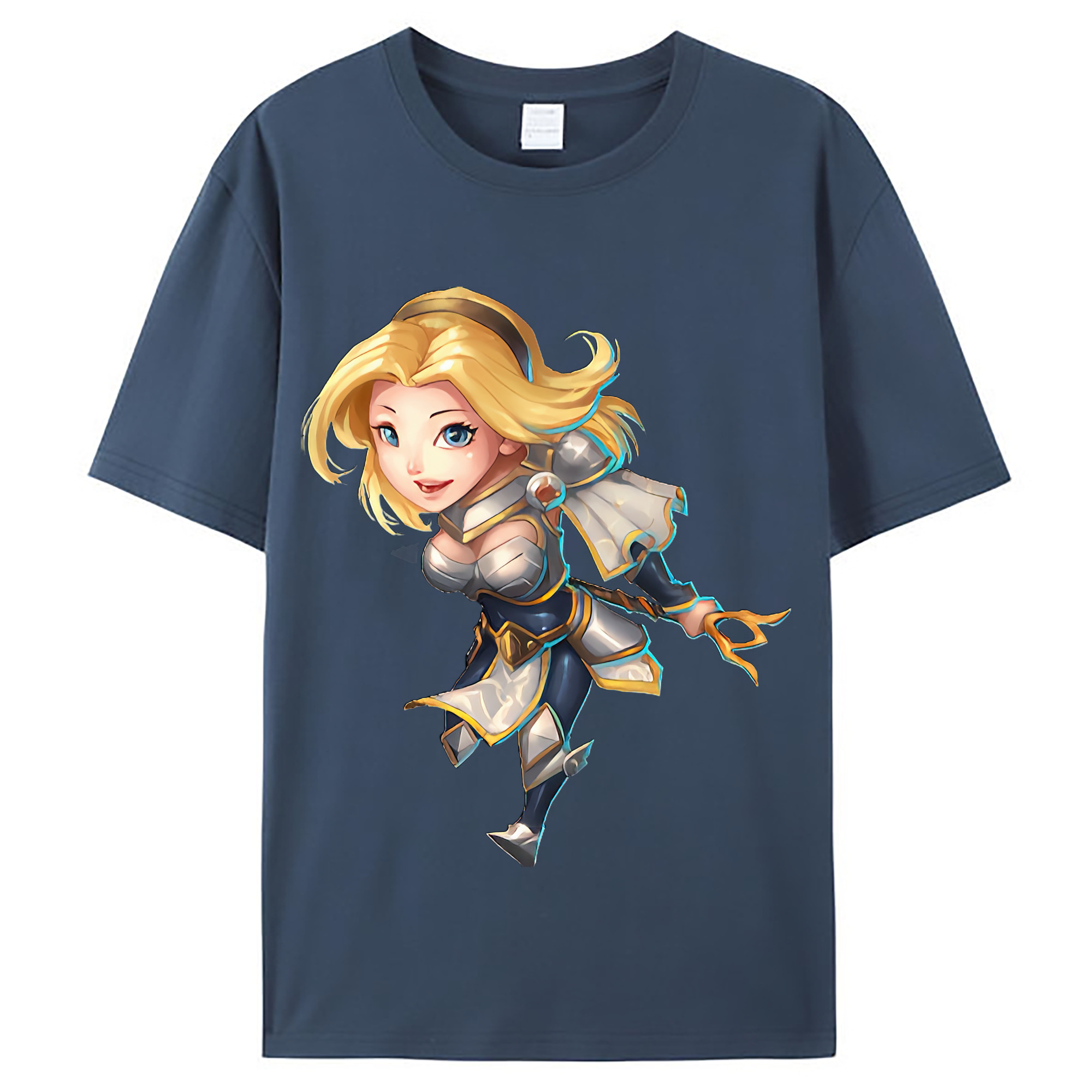 （画像用） リーグ・オブ・レジェンド League of Legends LOL レディースカジュアルプリントTシャツ（綿100％）