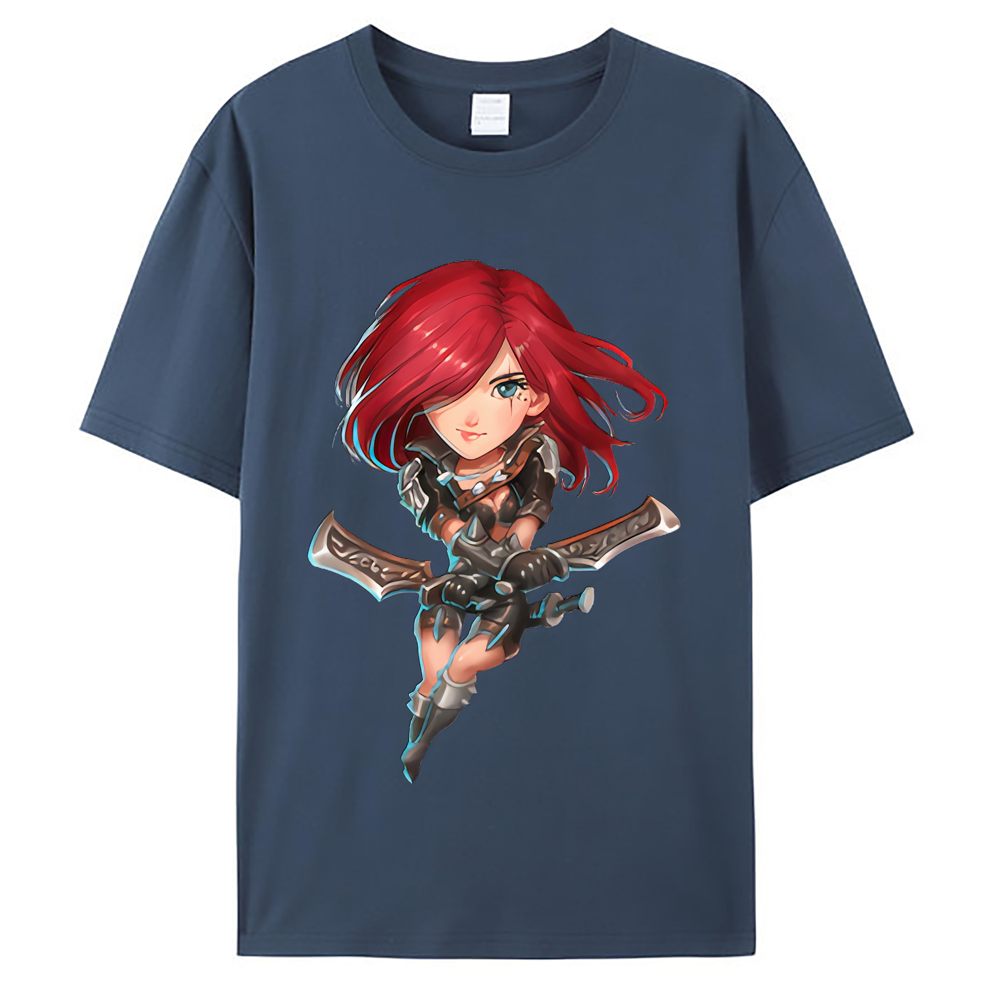 （画像用） リーグ・オブ・レジェンド League of Legends LOL レディースカジュアルプリントTシャツ（綿100％）