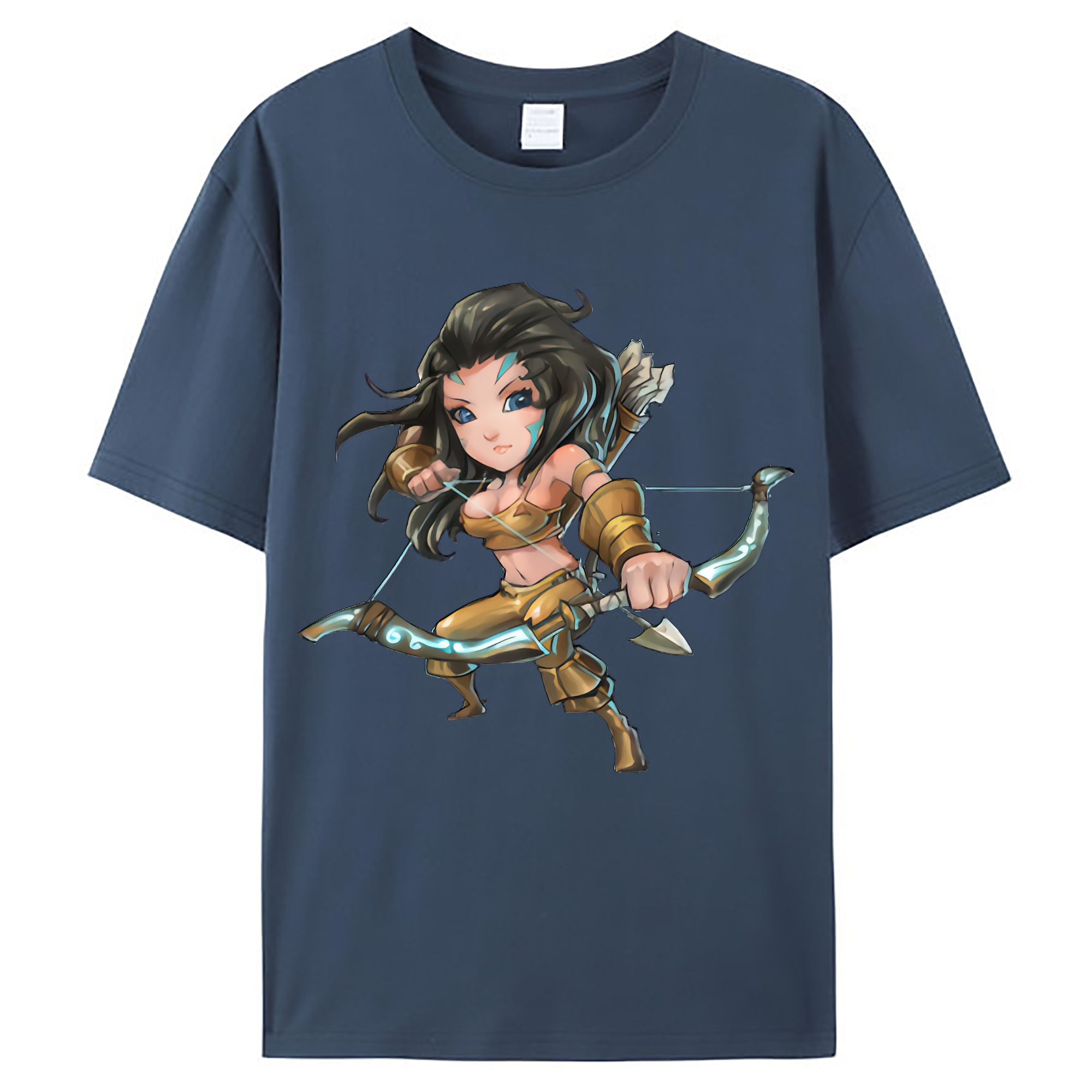 （画像用） リーグ・オブ・レジェンド League of Legends LOL レディースカジュアルプリントTシャツ（綿100％）